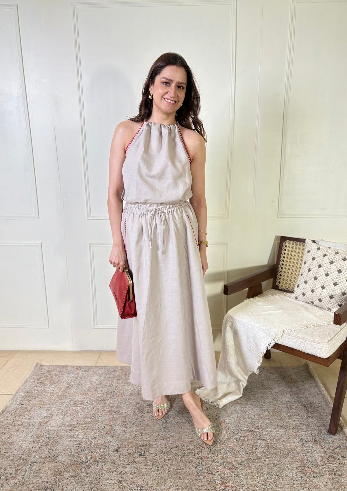 verve maxi skirt halter set, image 2