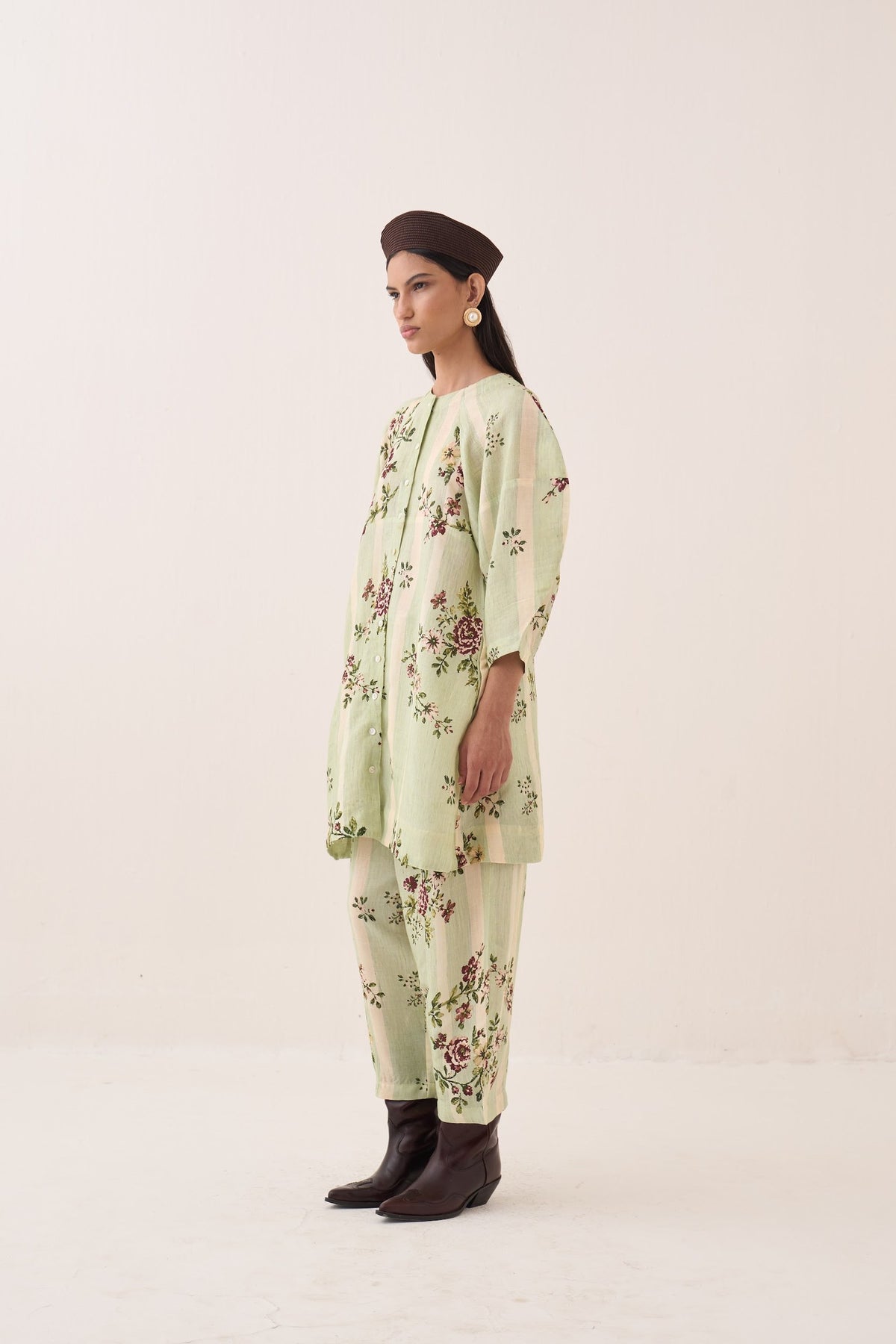 bagiya bubble sleeve a-line dress set — image 2