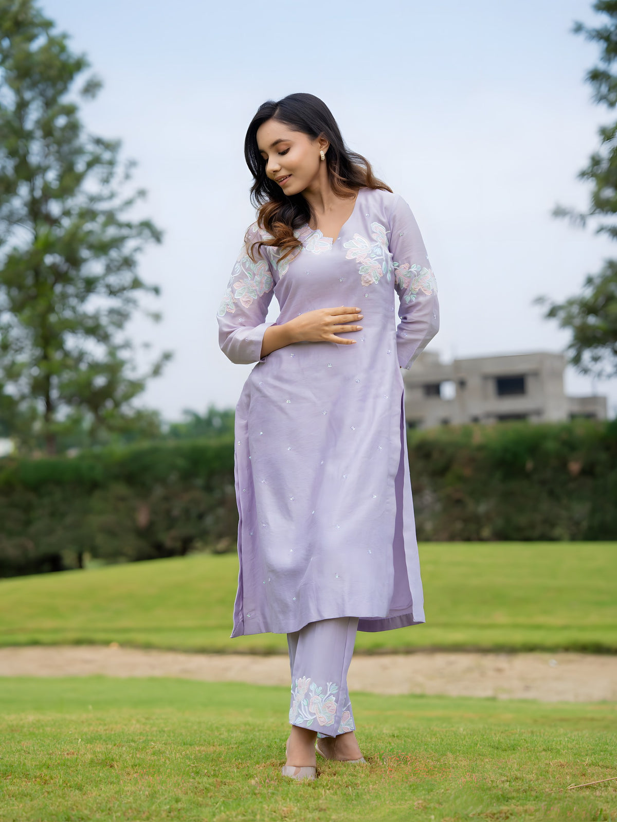 wisteria bloom kurta set — image 2