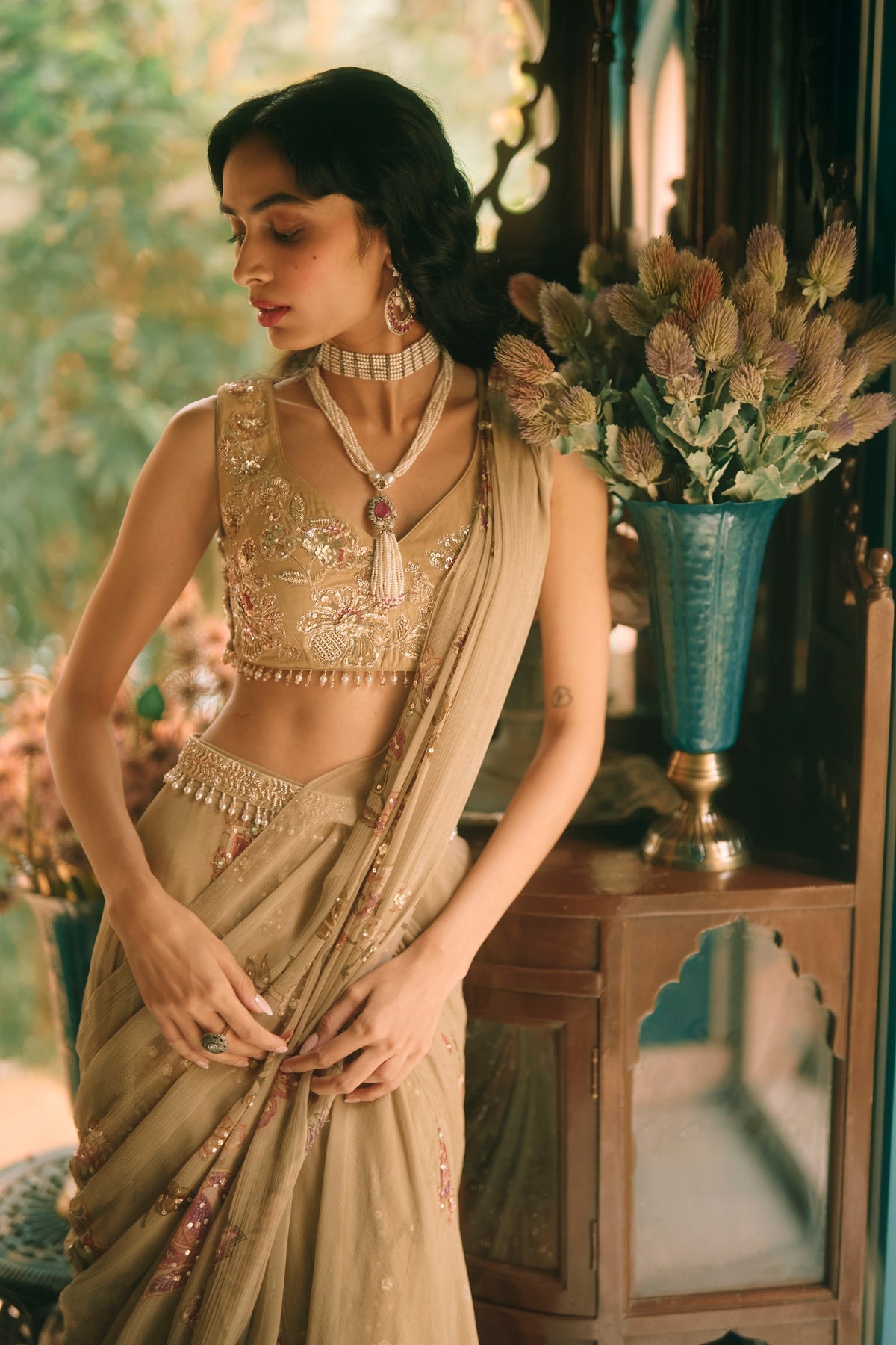 beryl saree set, image 2
