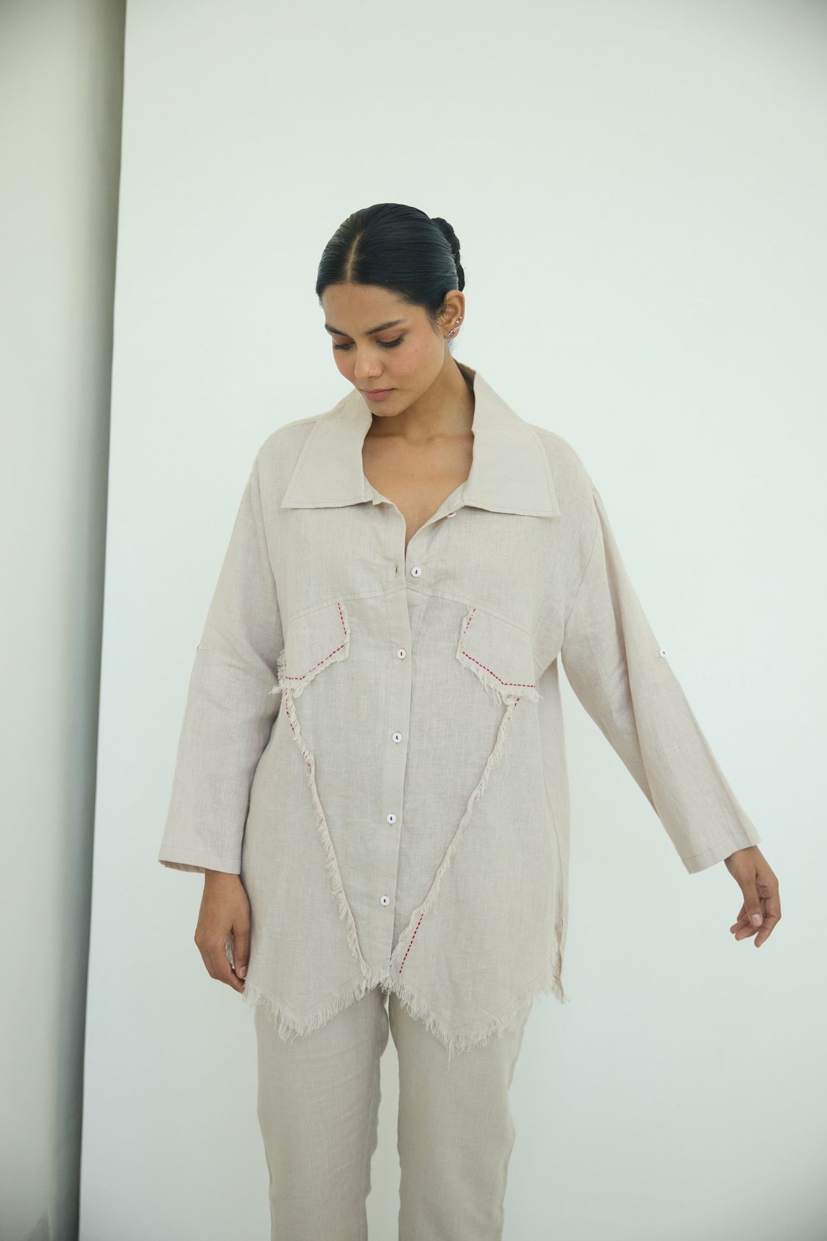 muffu fringe shirt dress, image 2