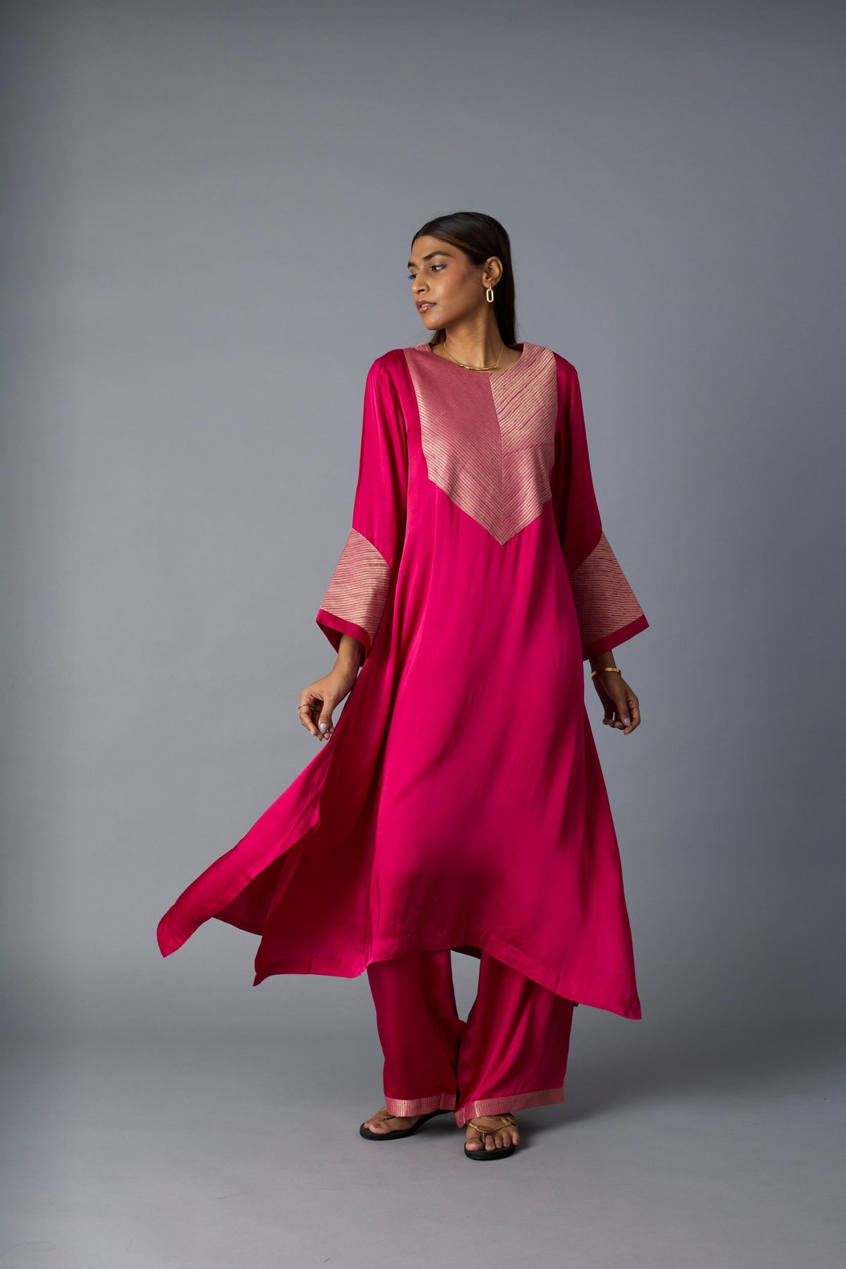 rasna co-ord set in pink, image 2