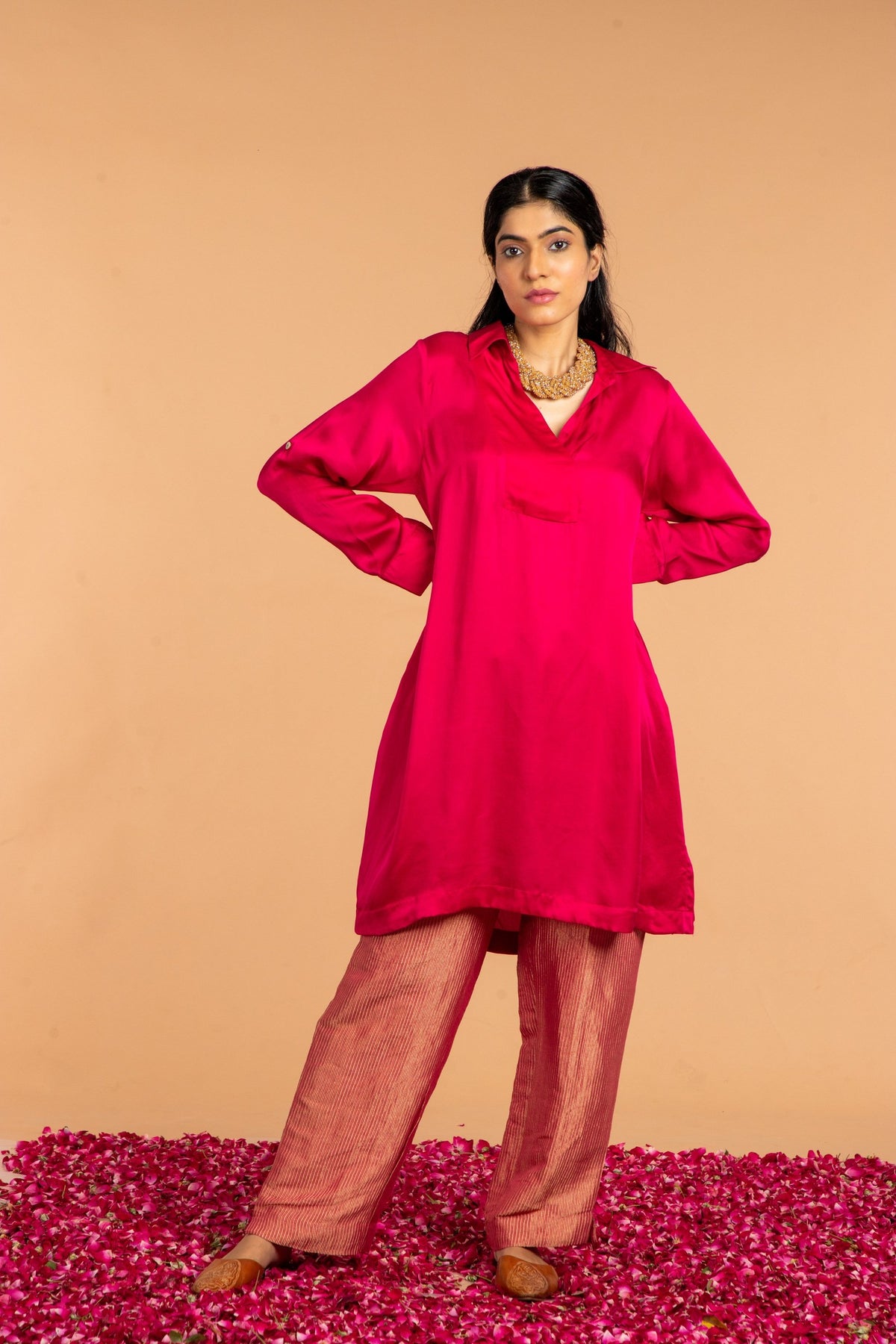 basic collared kurta, image 2