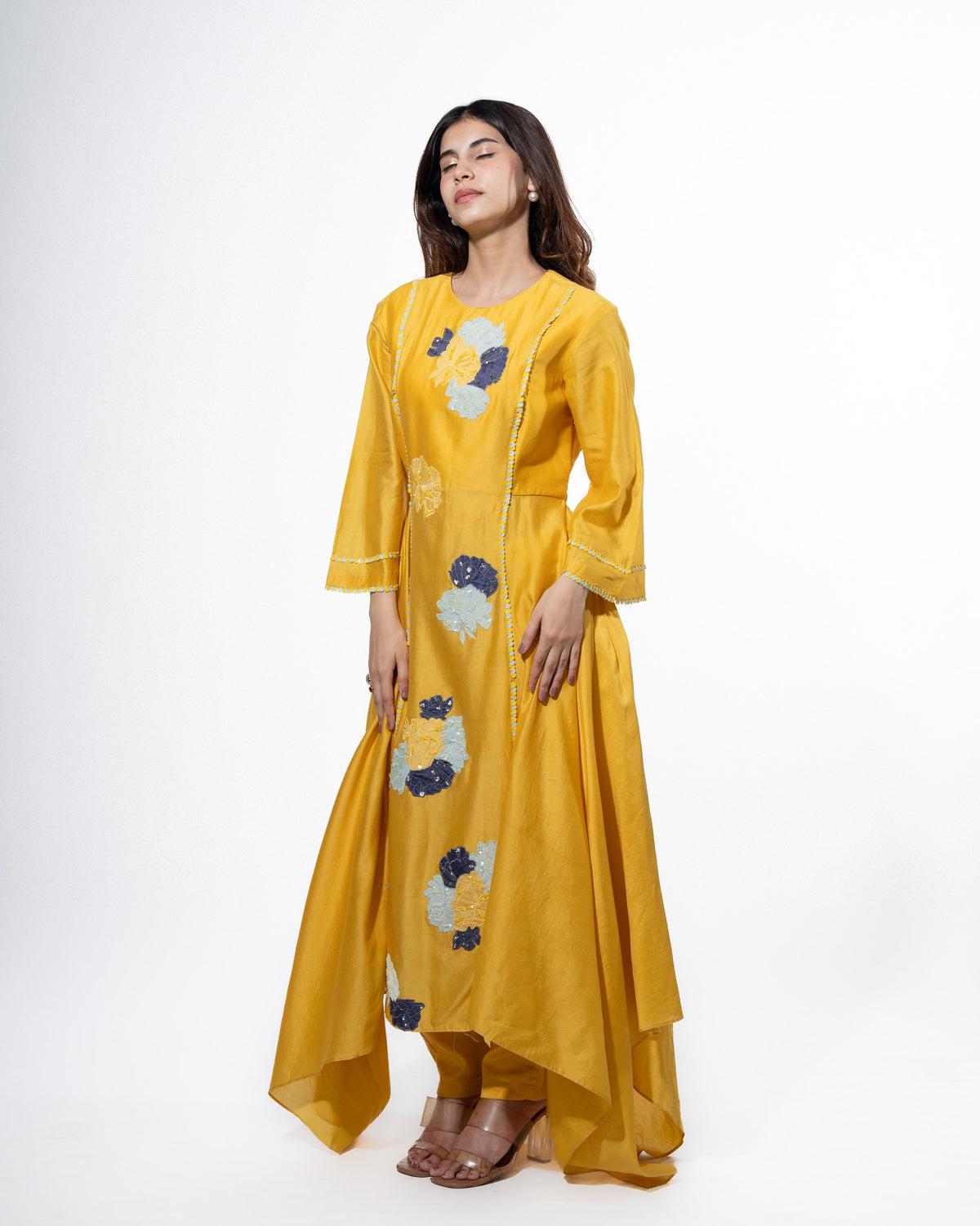 blush bloom kurta set — image 2