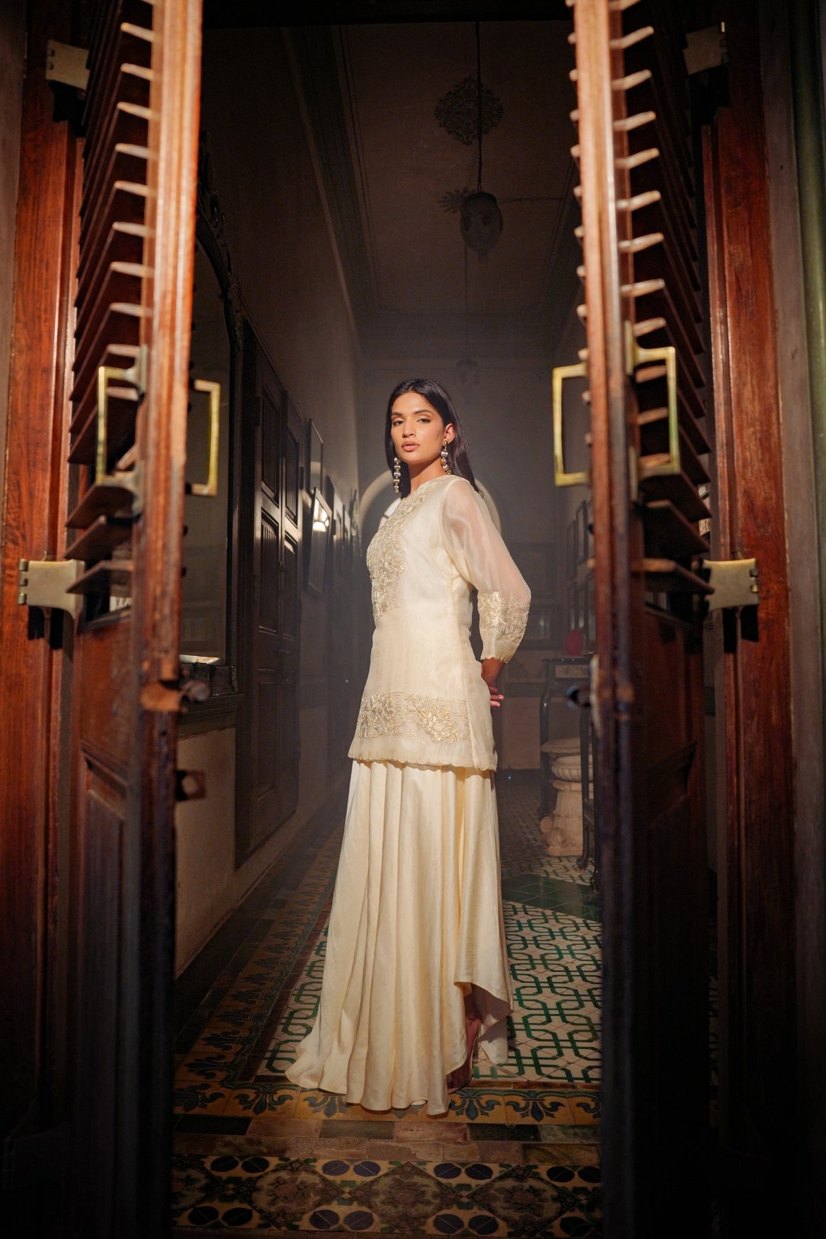 ivory grace sharara set — image 2