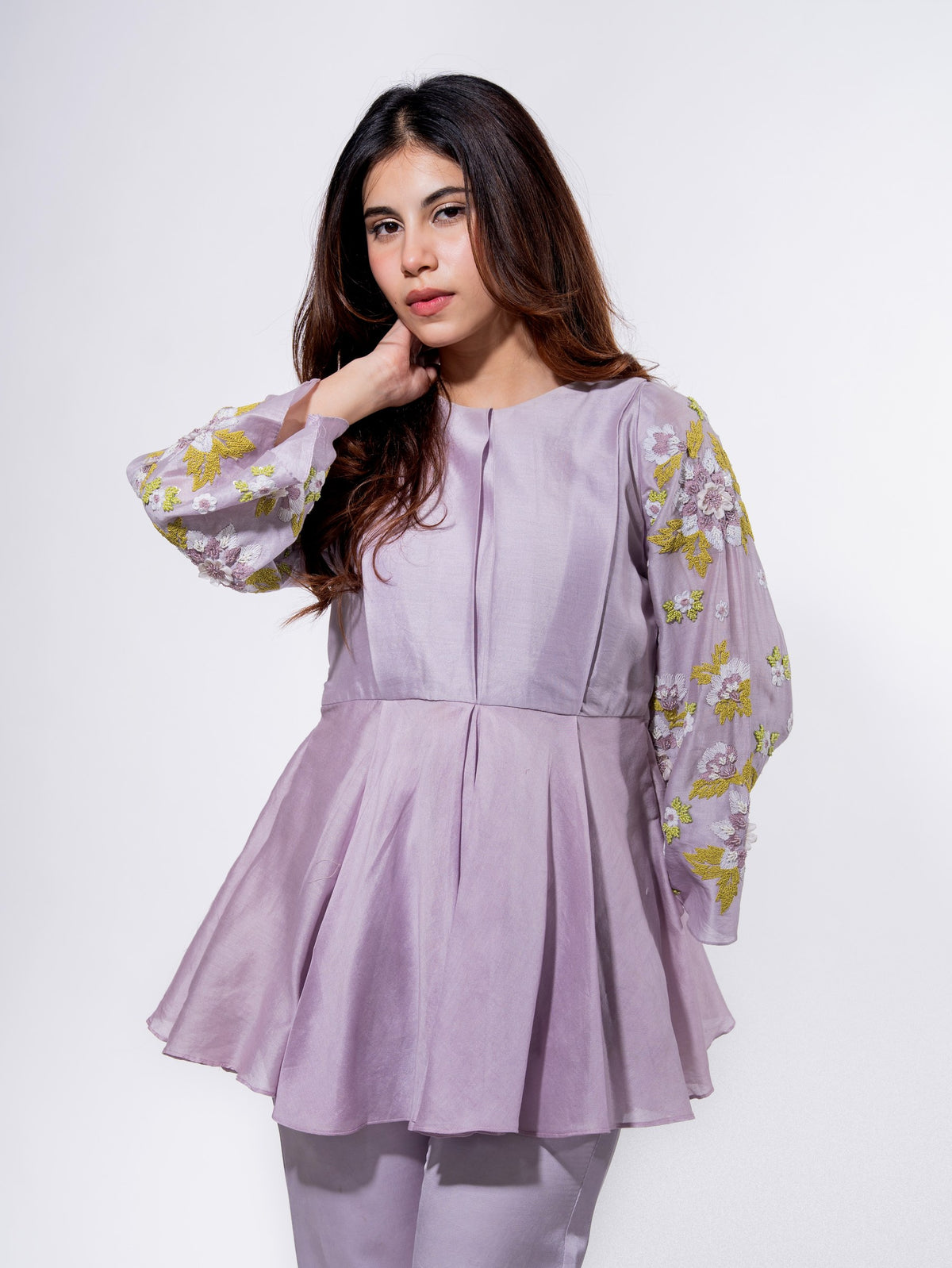 petal poise peplum set — image 3
