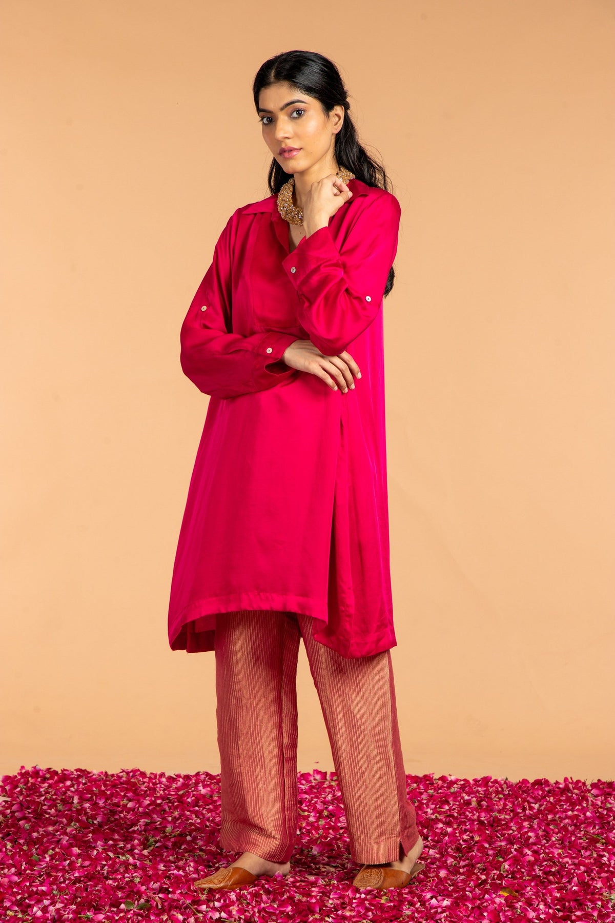 basic collared kurta, image 3