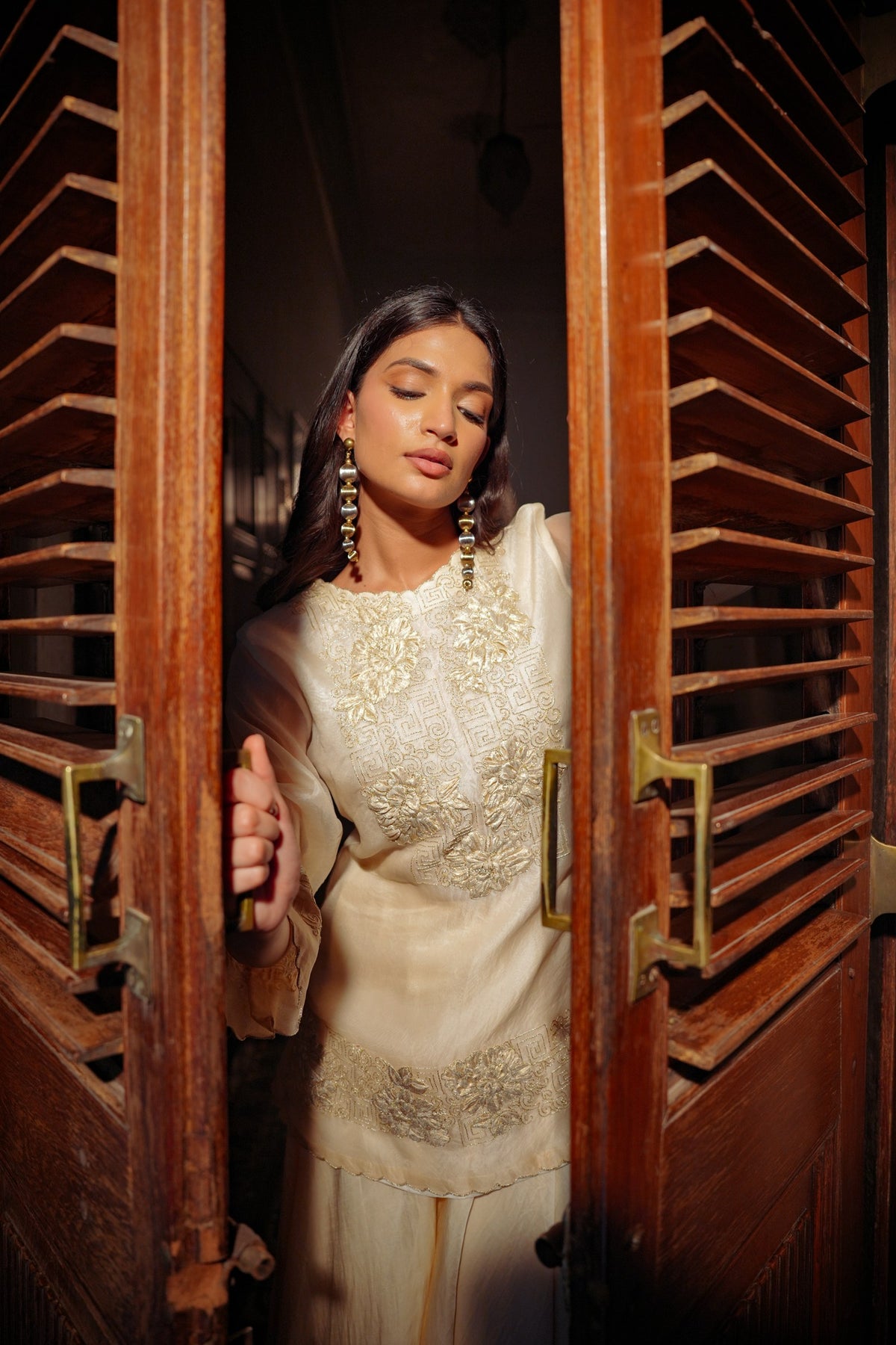 ivory grace sharara set — image 3