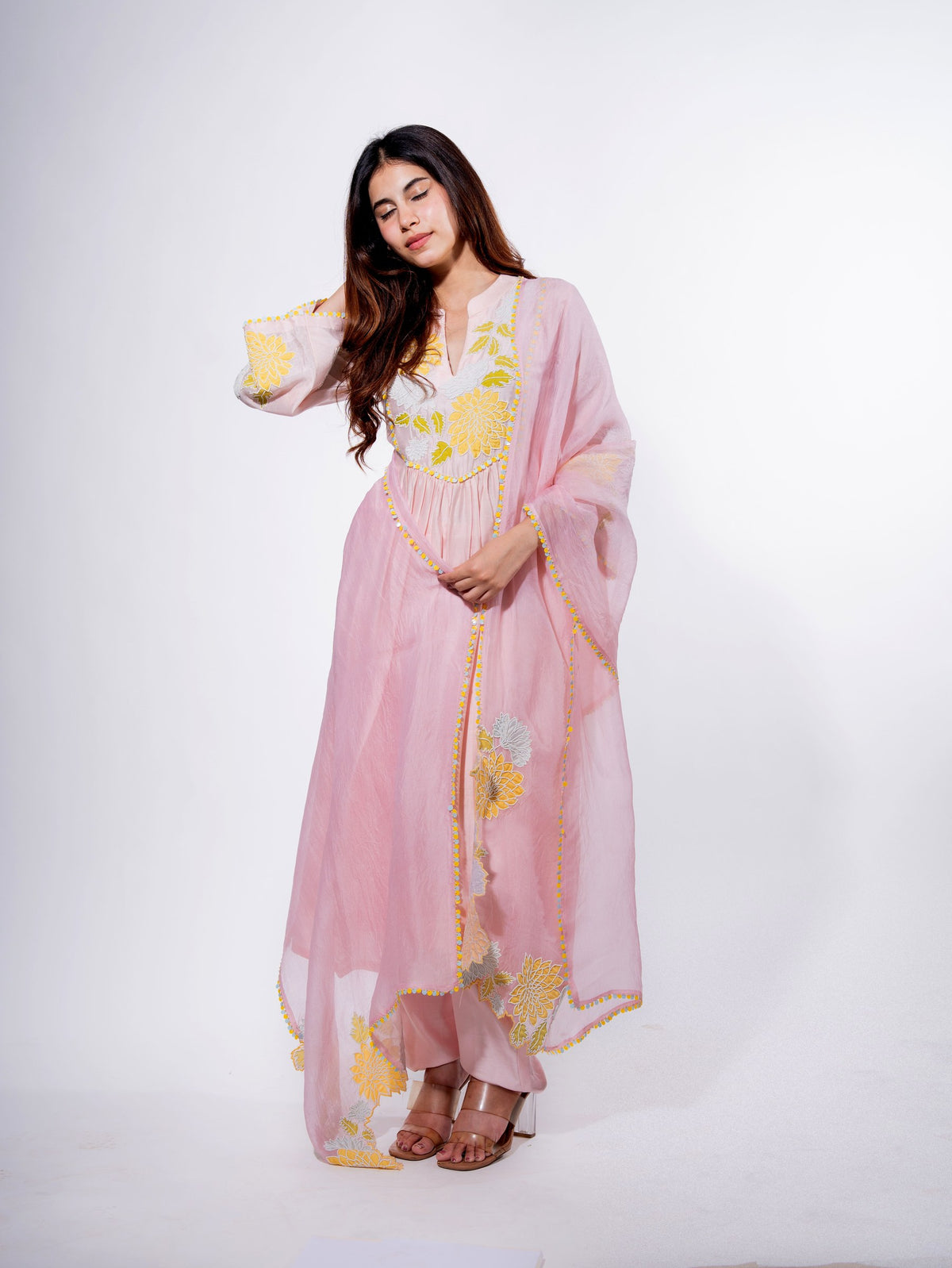 floral whisper kurta set — image 3