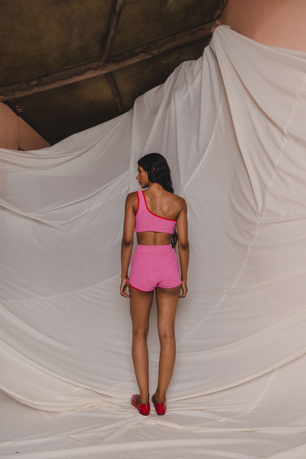 midi shorts in pink, image 3