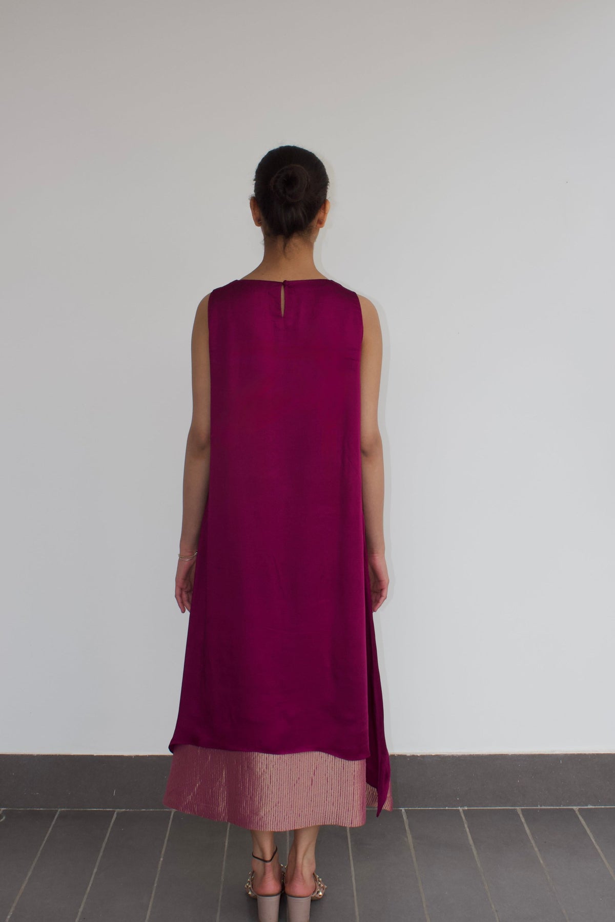 chameli dress in wine, image 3