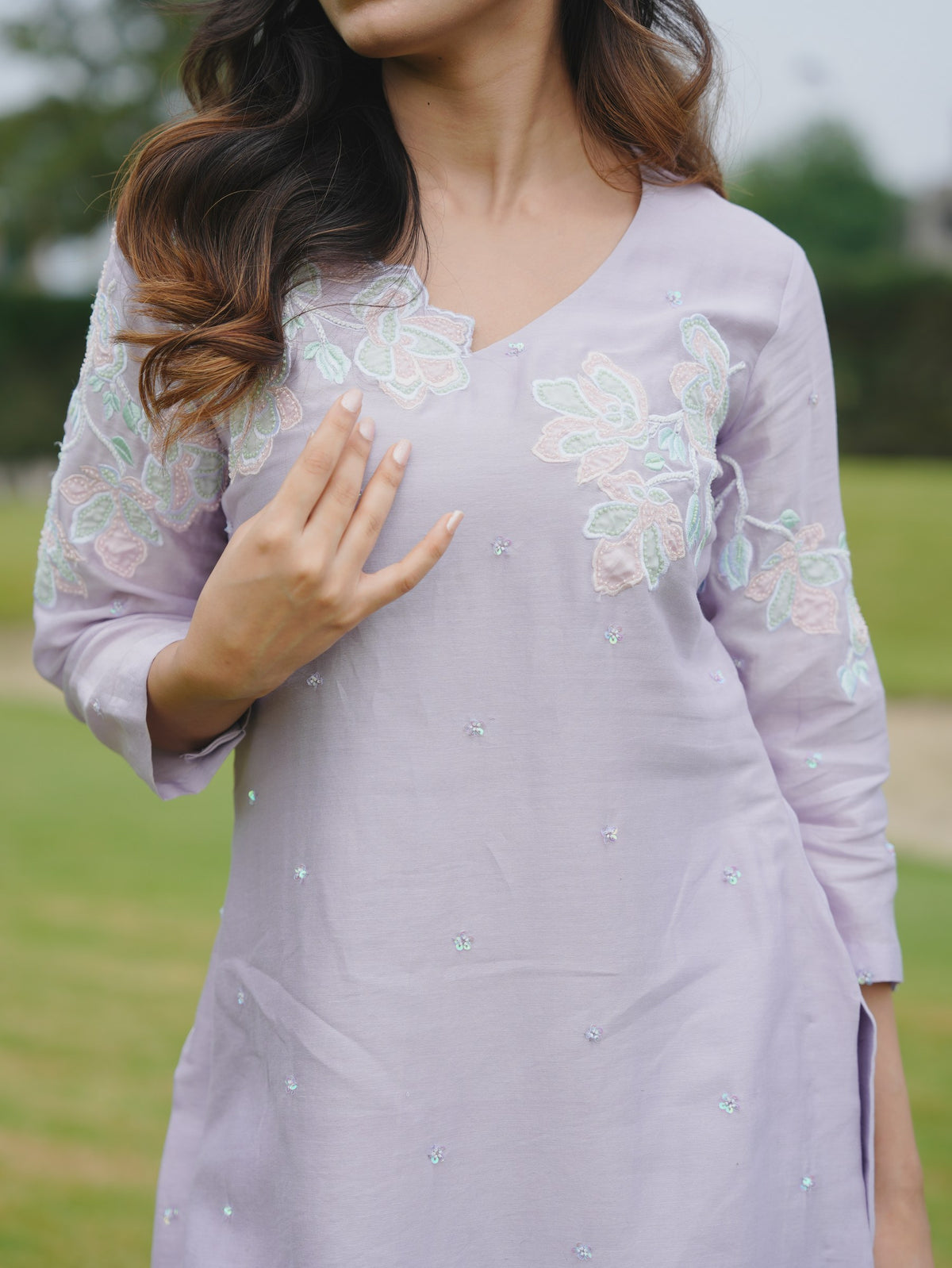 wisteria bloom kurta set — image 3
