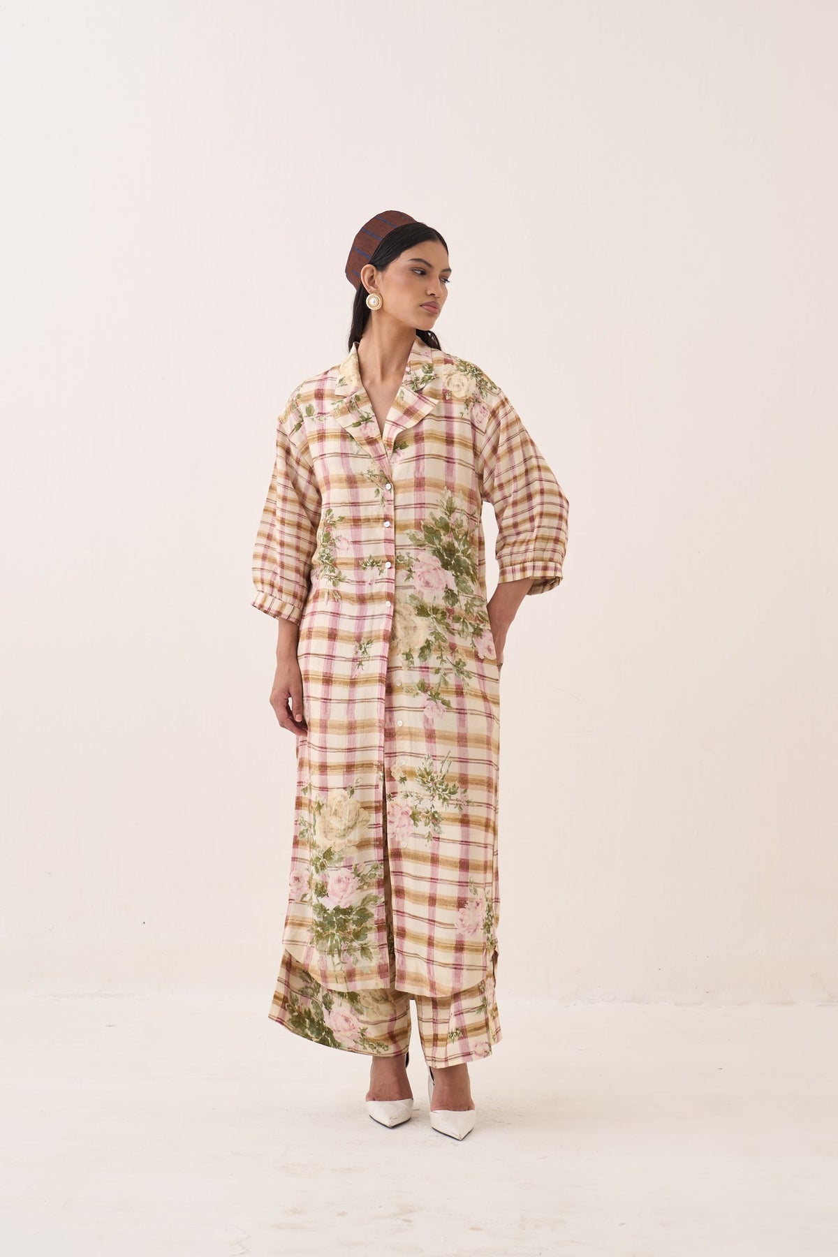 jaali trench jacket set — image 3