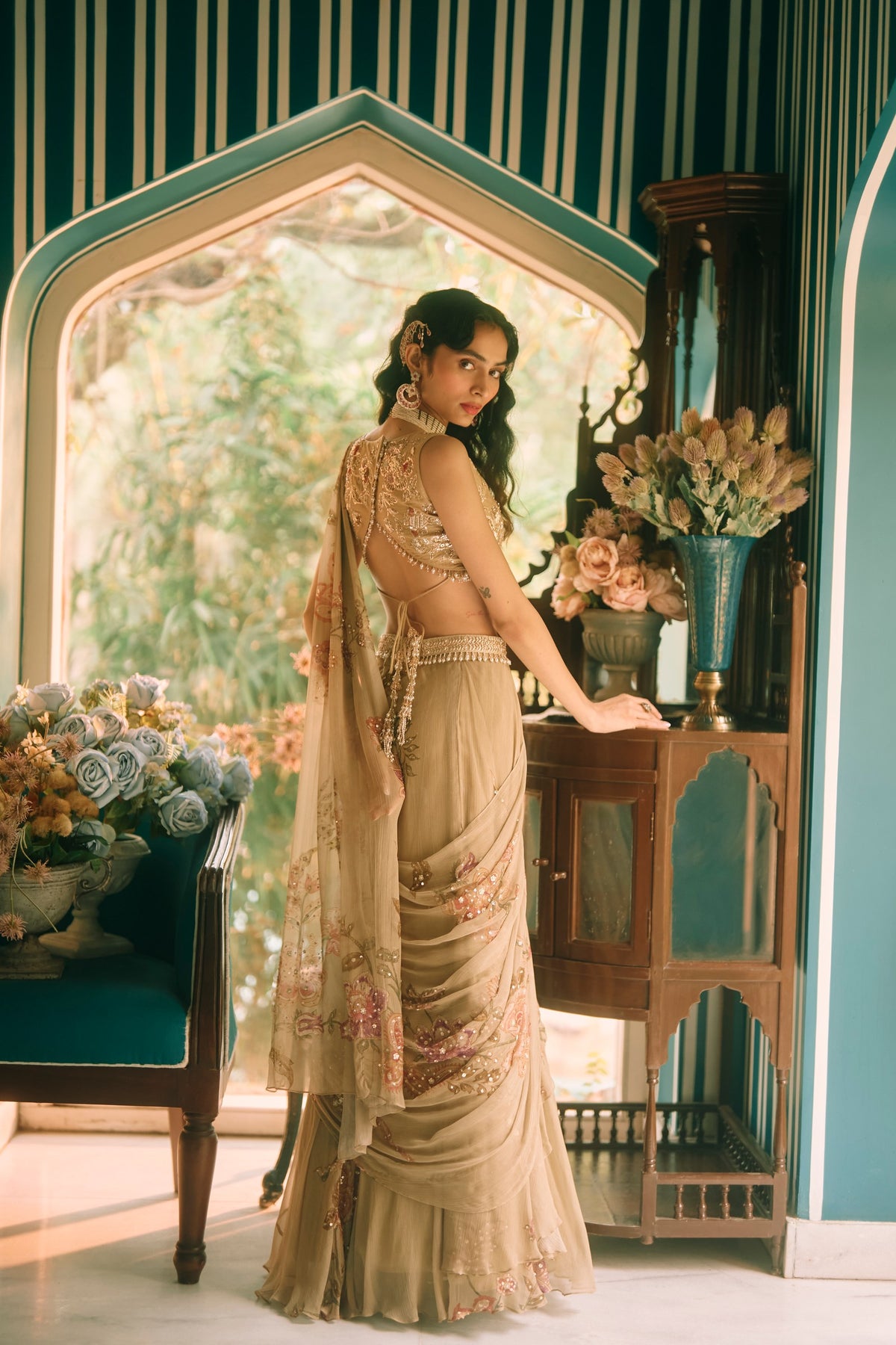 beryl saree set, image 3