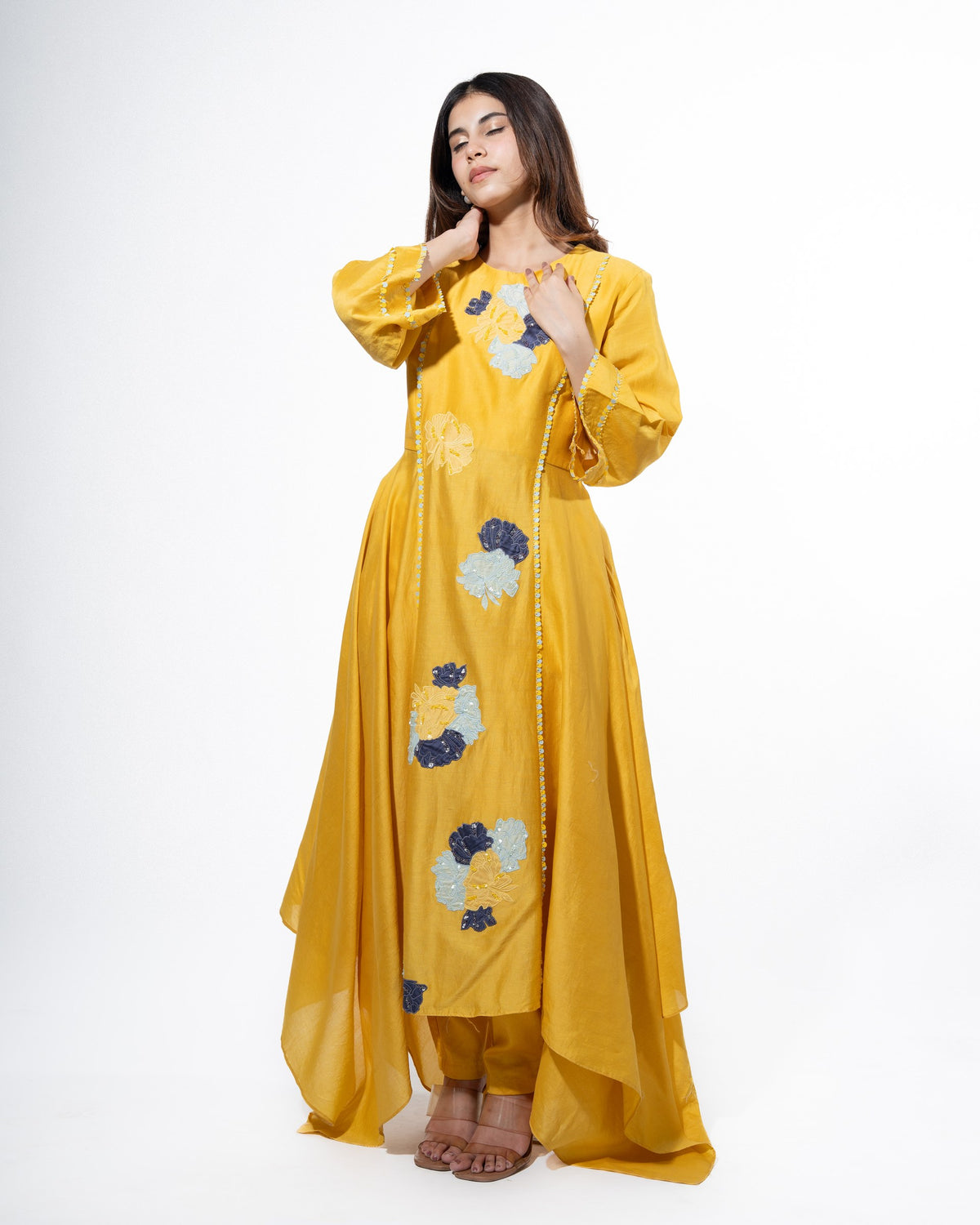 blush bloom kurta set — image 3