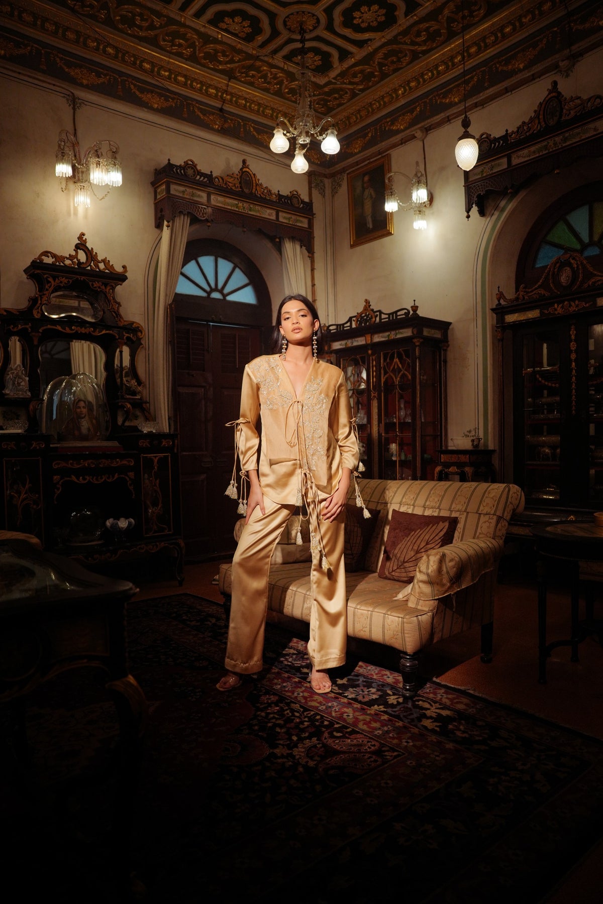 golden tassels jacket set — image 3