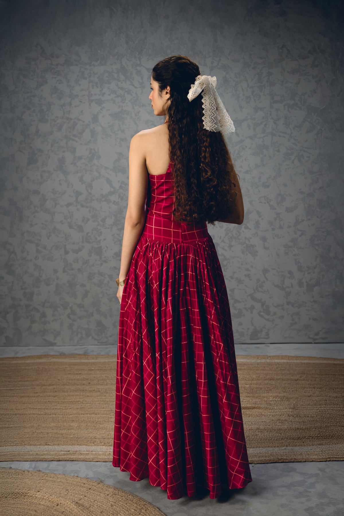 akari dress in maroon, image 4