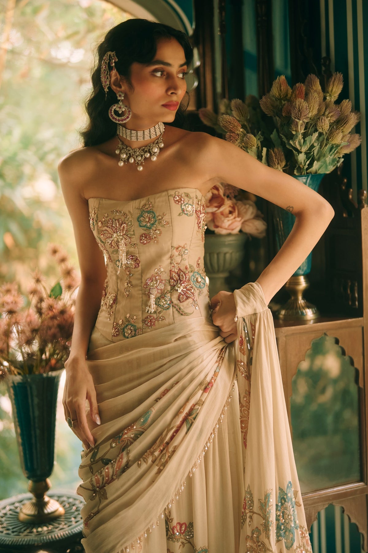 magnolia saree set, image 4