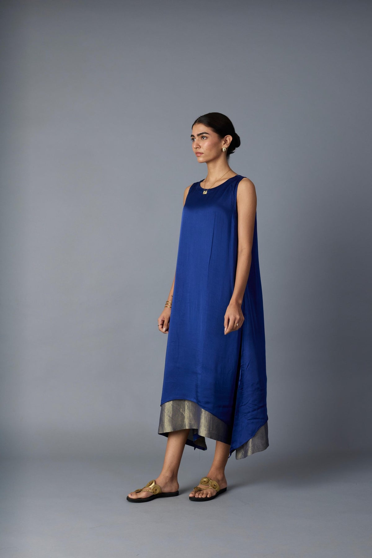 chameli dress in royal blue, image 4