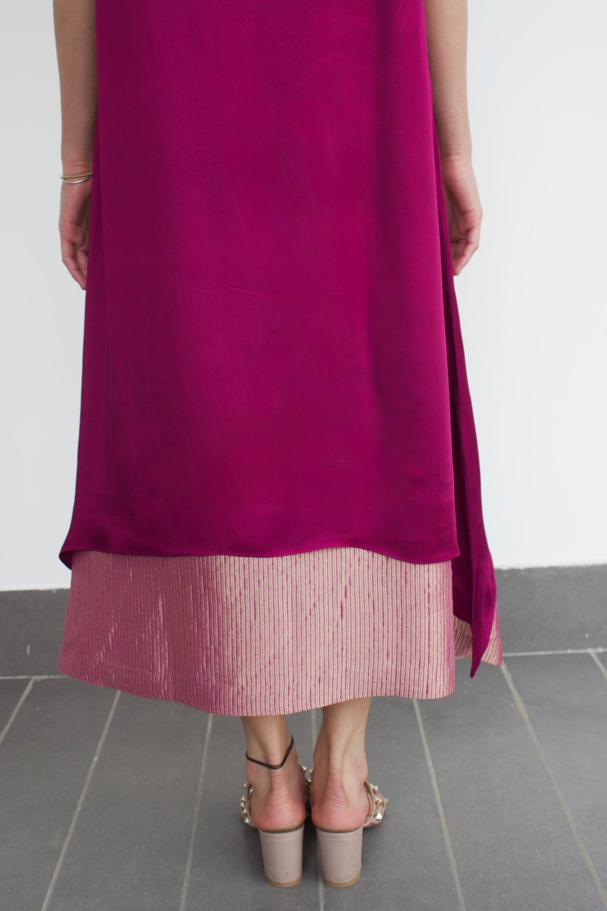 chameli dress in wine, image 4
