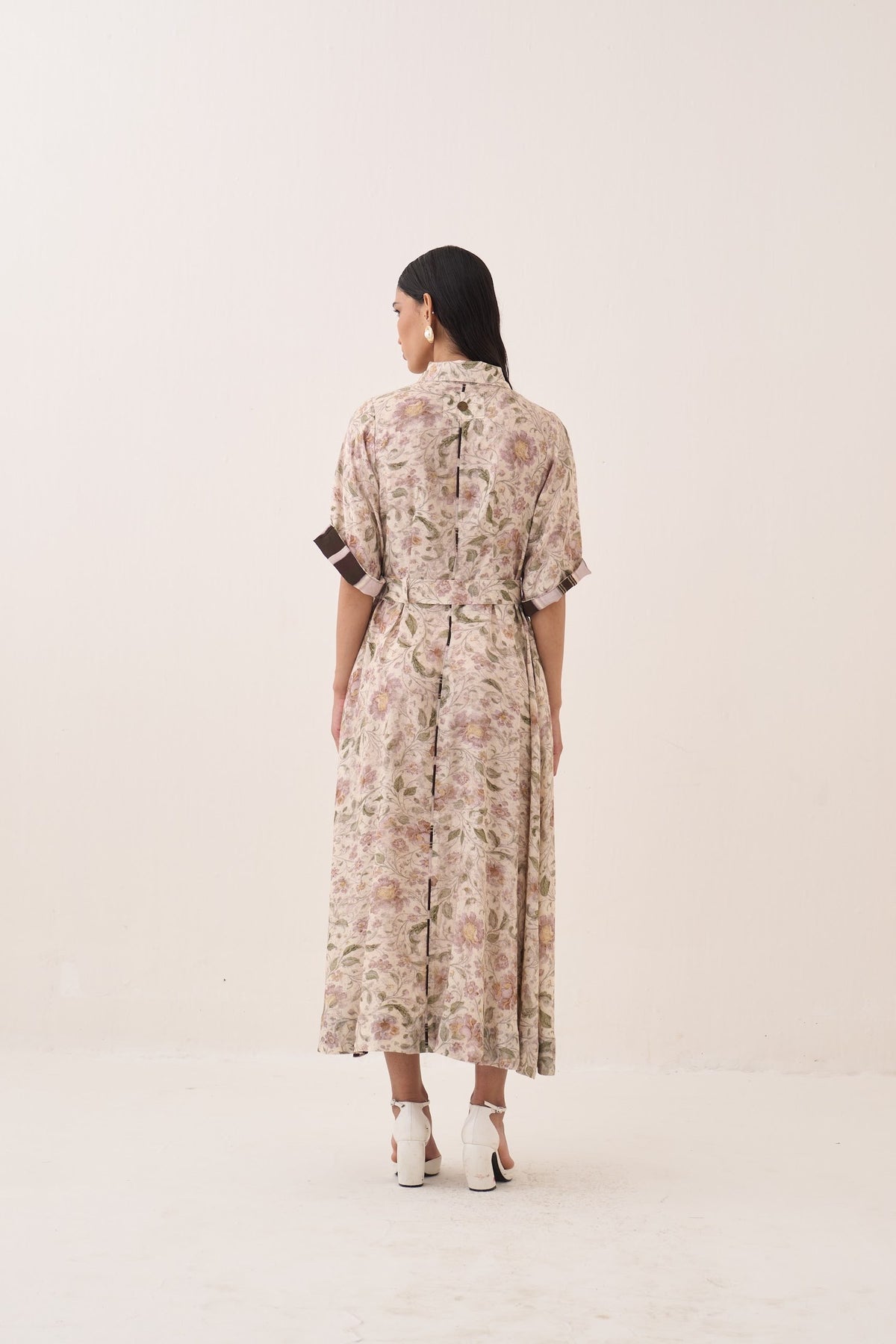 gulzar front placket a-line dress — image 4