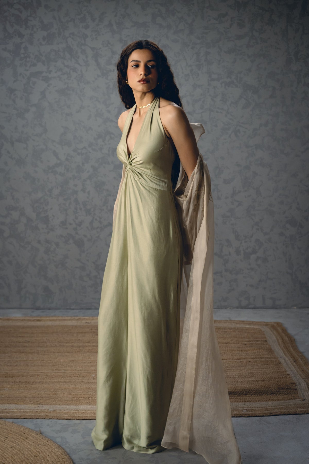 shinju jumpsuit set in mint, image 4