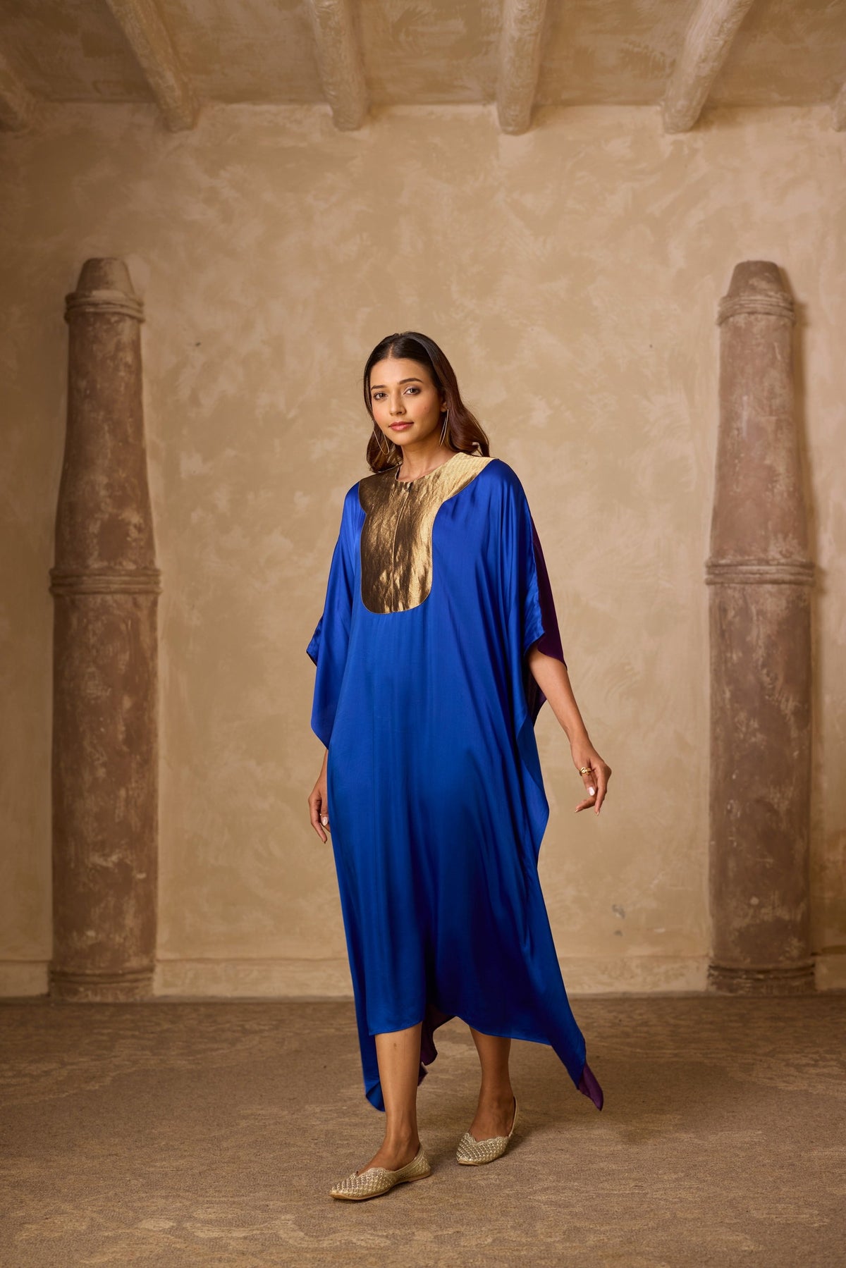 haar kaftan in royal blue, image 4