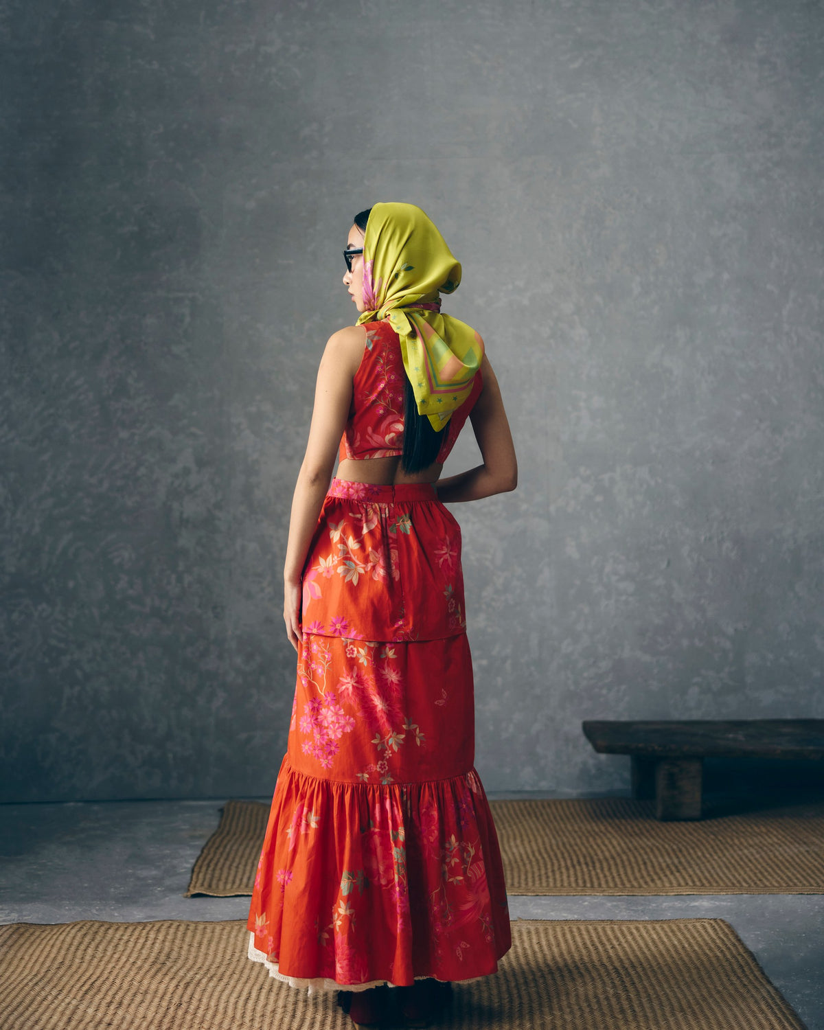 selora dress in rust orange, image 4