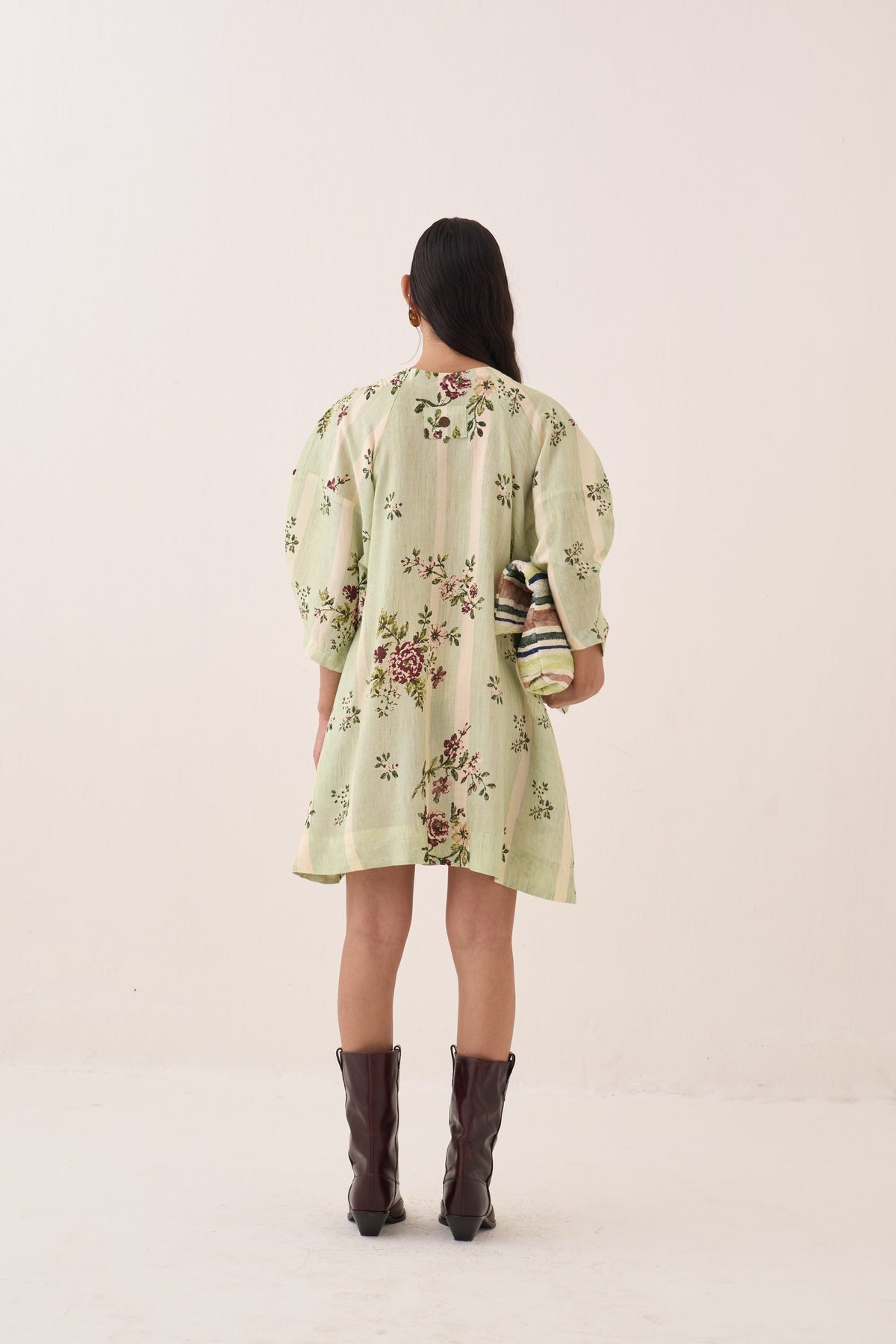 bagiya bubble sleeve a-line dress — image 4