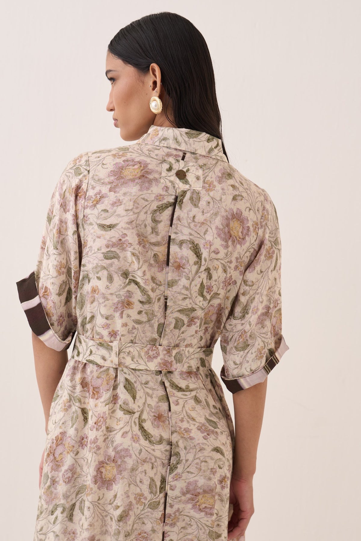 gulzar front placket a-line dress — image 5