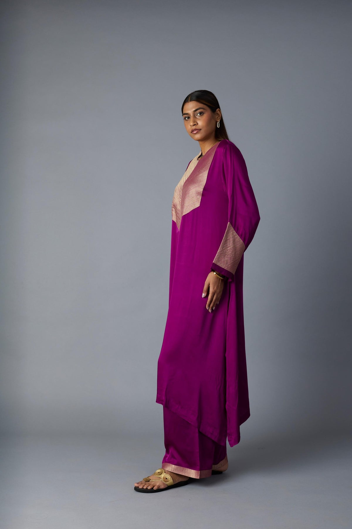 rasna co-ord set in purple, image 5