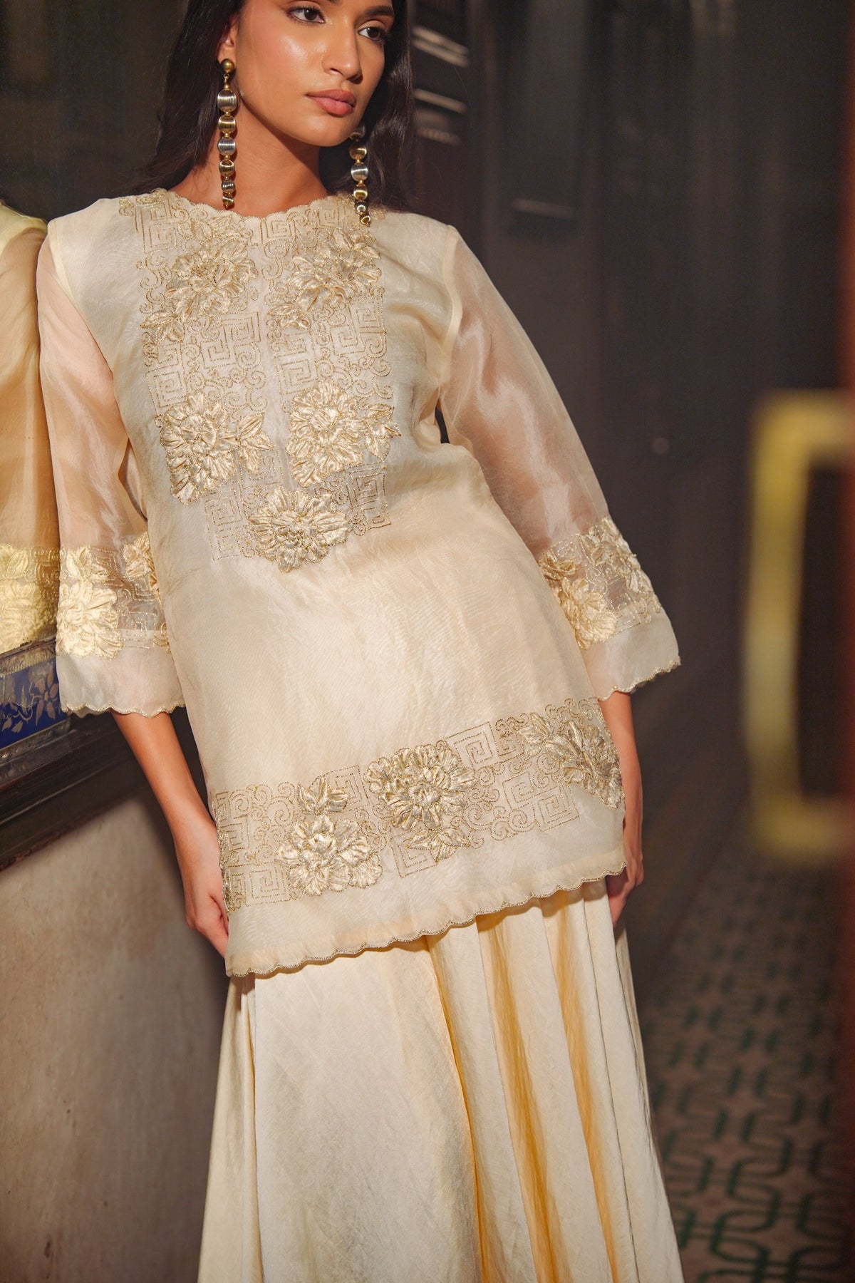 ivory grace sharara set — image 5