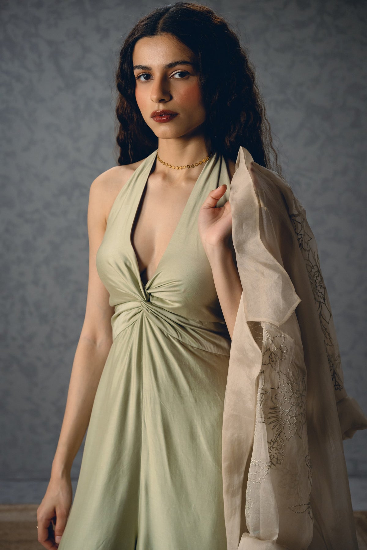 shinju jumpsuit set in mint, image 5