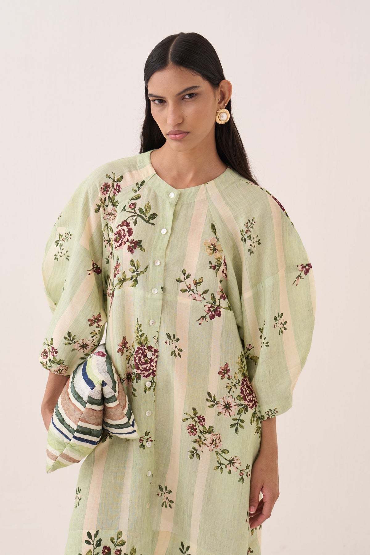 bagiya bubble sleeve a-line dress — image 5