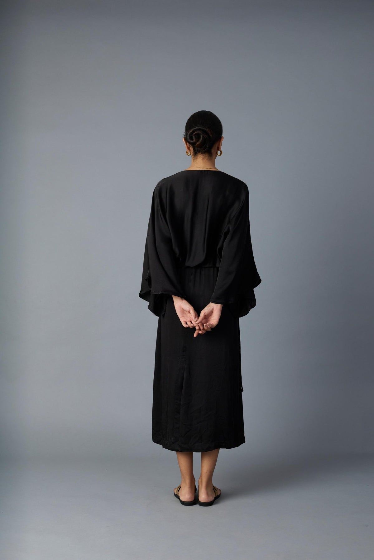 batwing dress in black, image 5