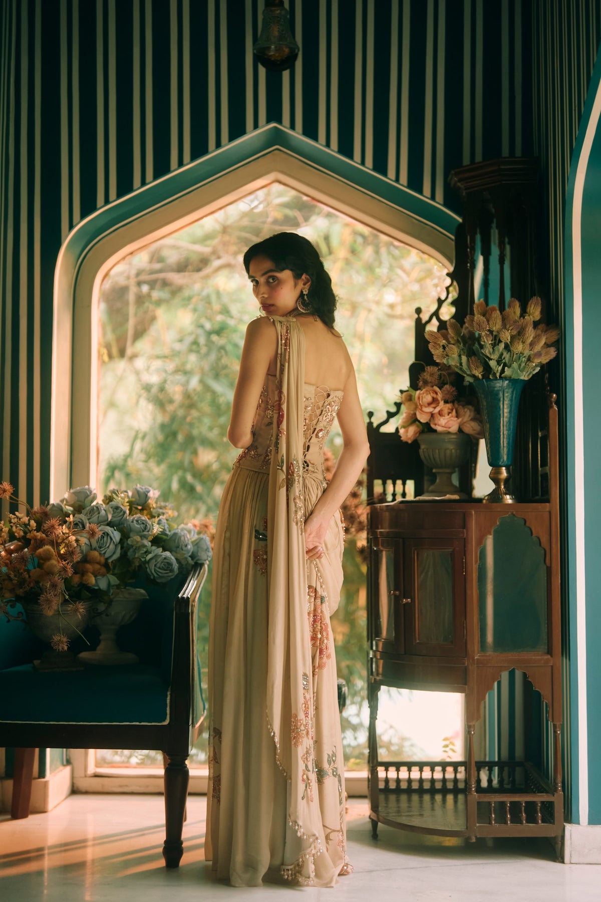 magnolia saree set, image 5