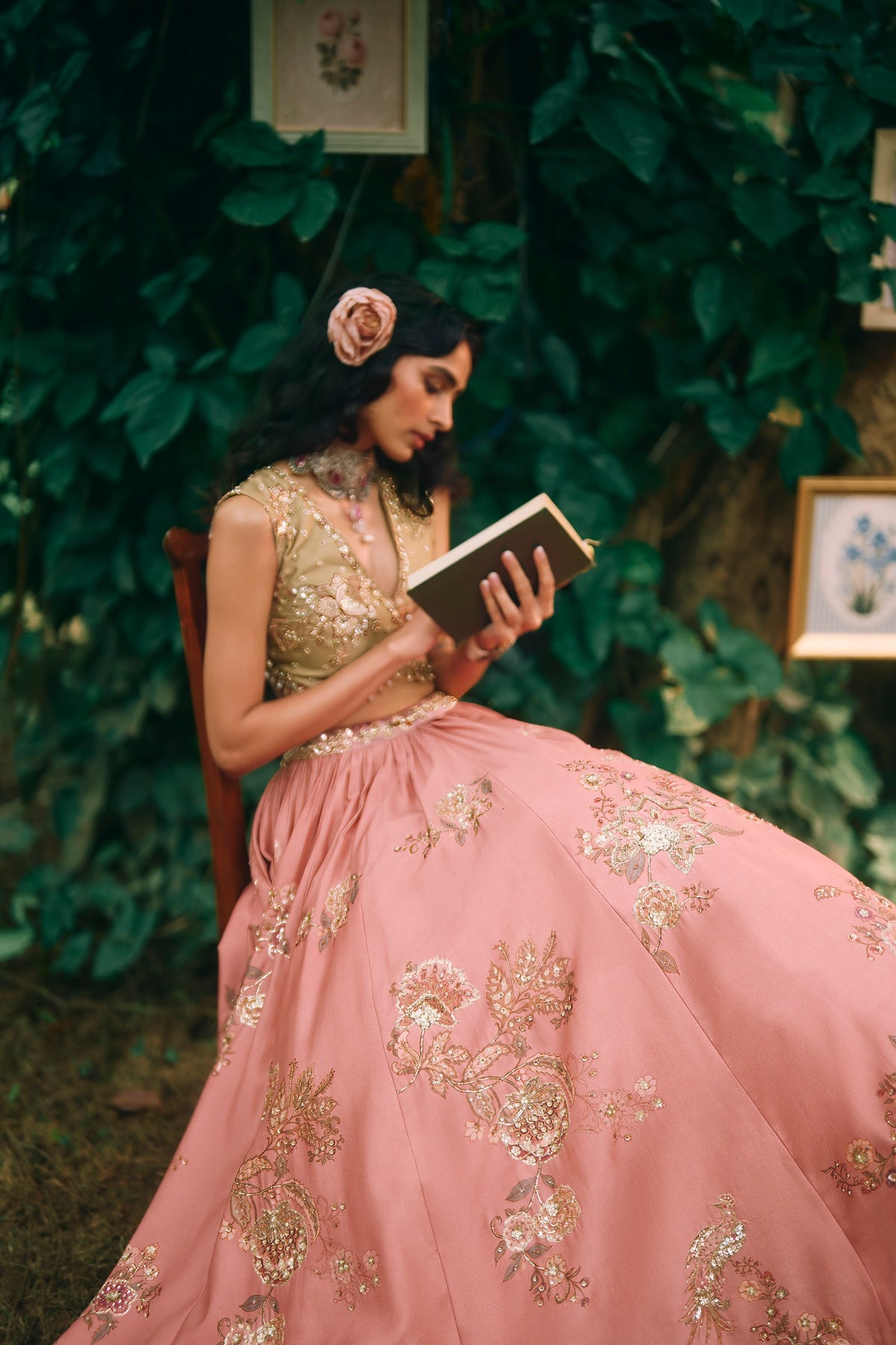 rosewood lehenga set, image 5