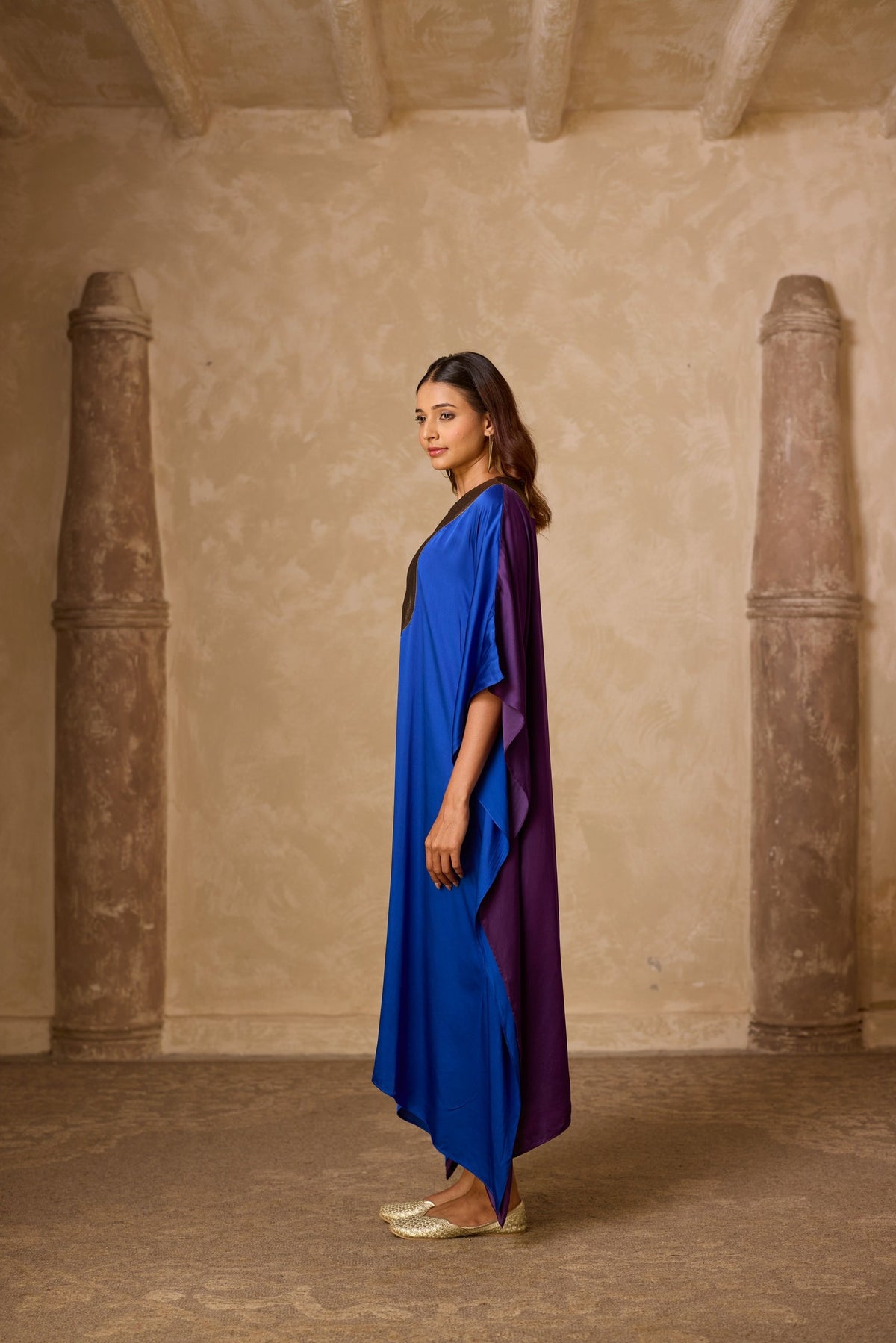 haar kaftan in royal blue, image 5