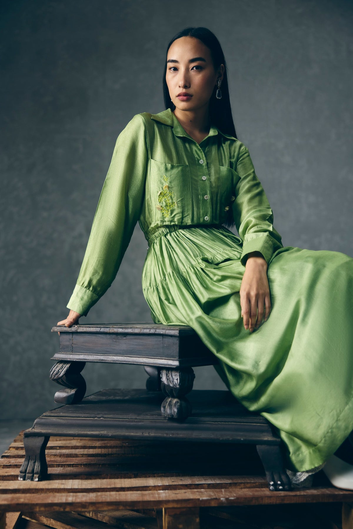 elina dress in green, image 5