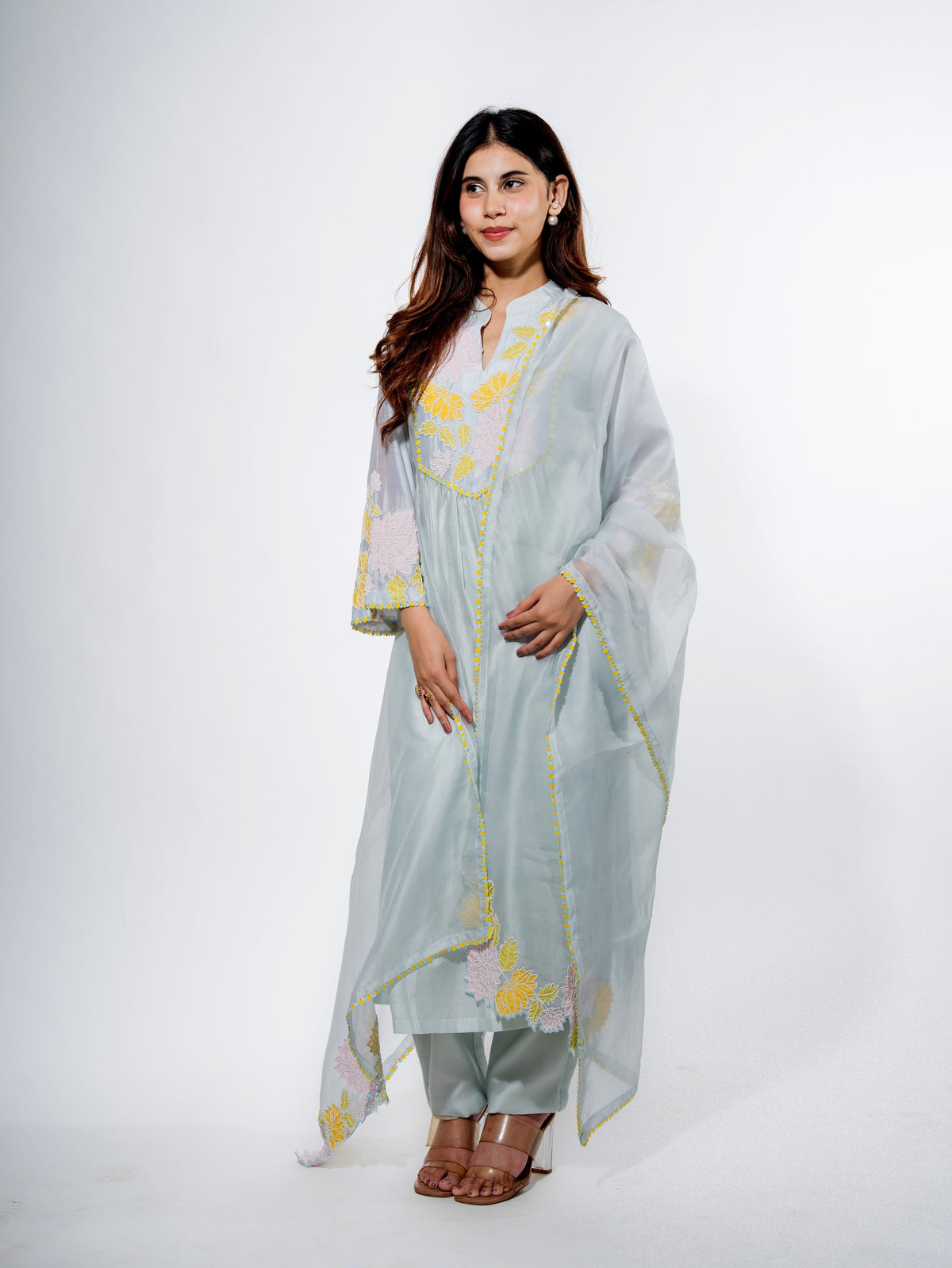 floral whisper kurta set — image 5