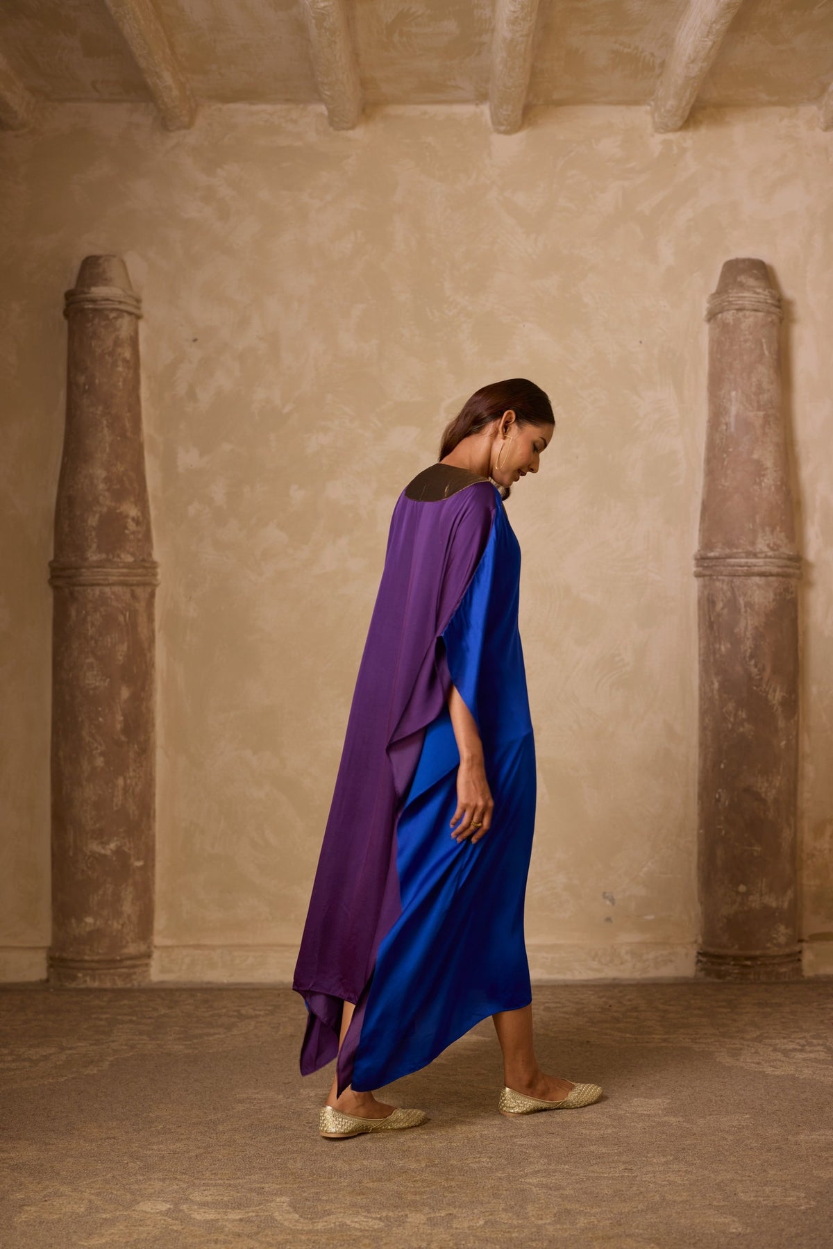 haar kaftan in royal blue, image 6