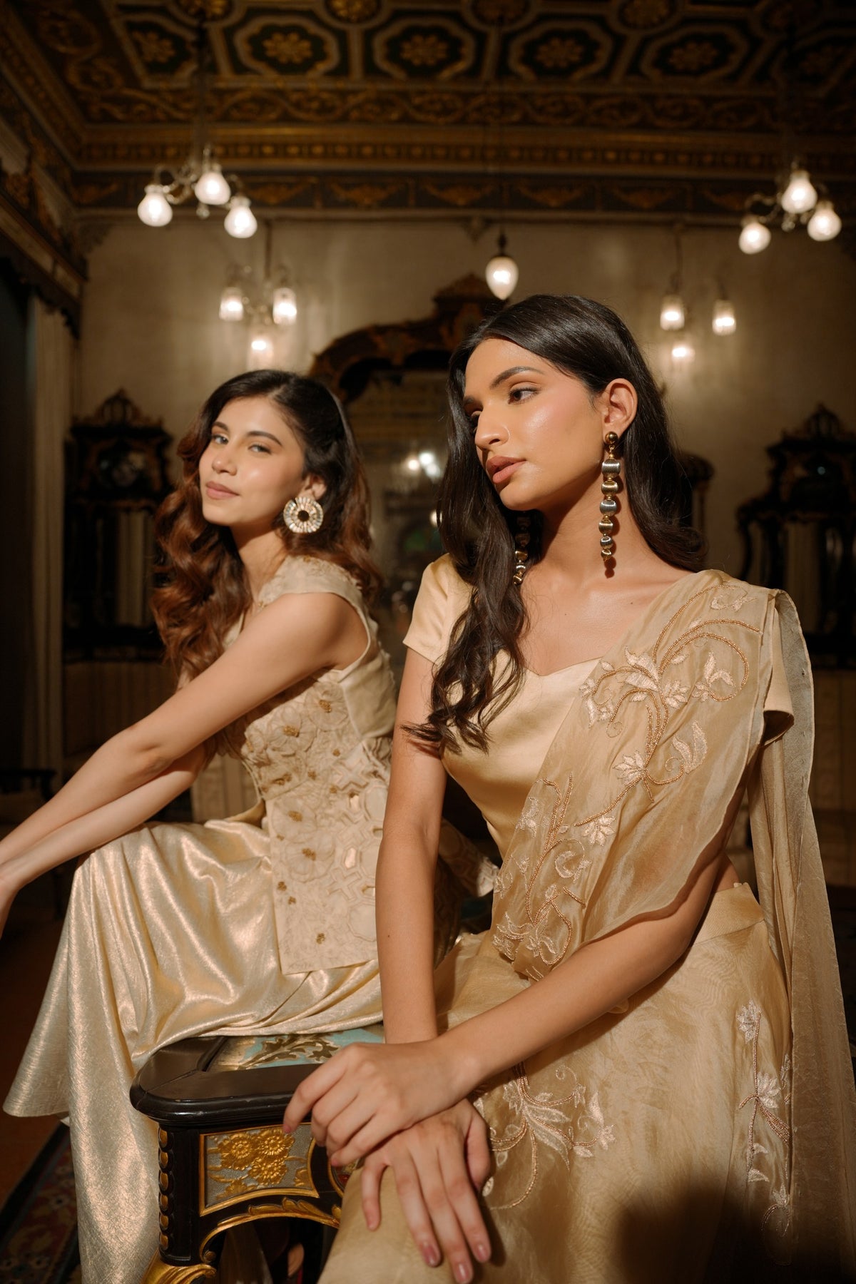 golden aura drape saree — image 6