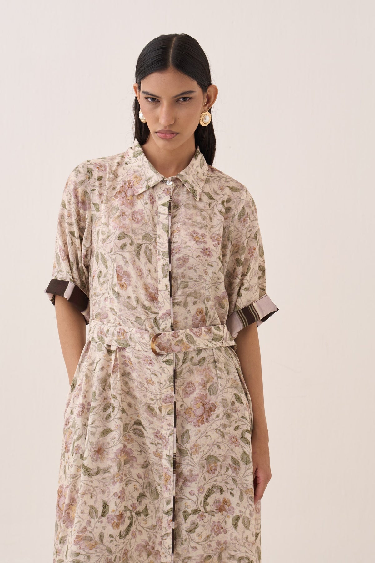 gulzar front placket a-line dress — image 6