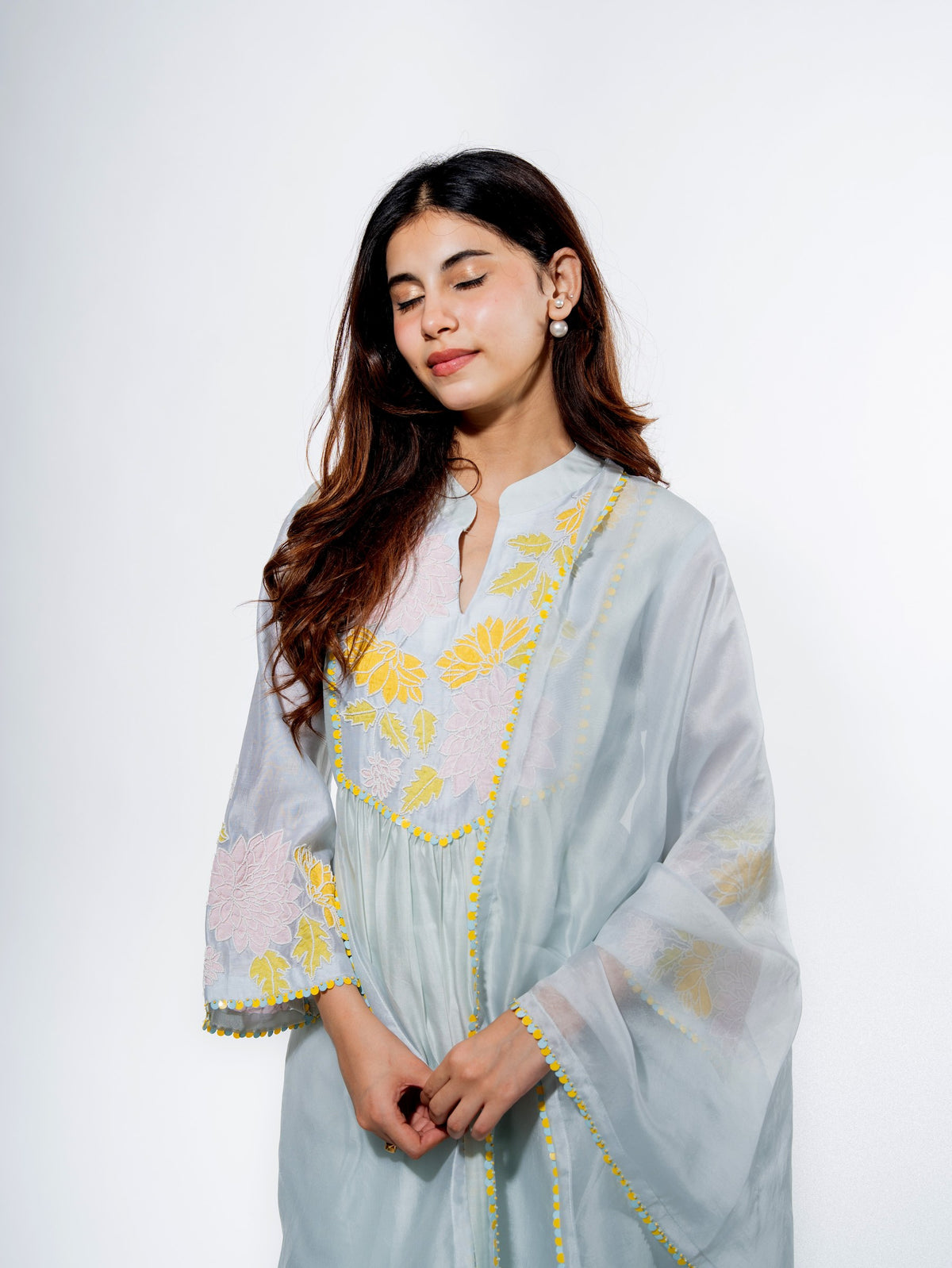 floral whisper kurta set — image 6