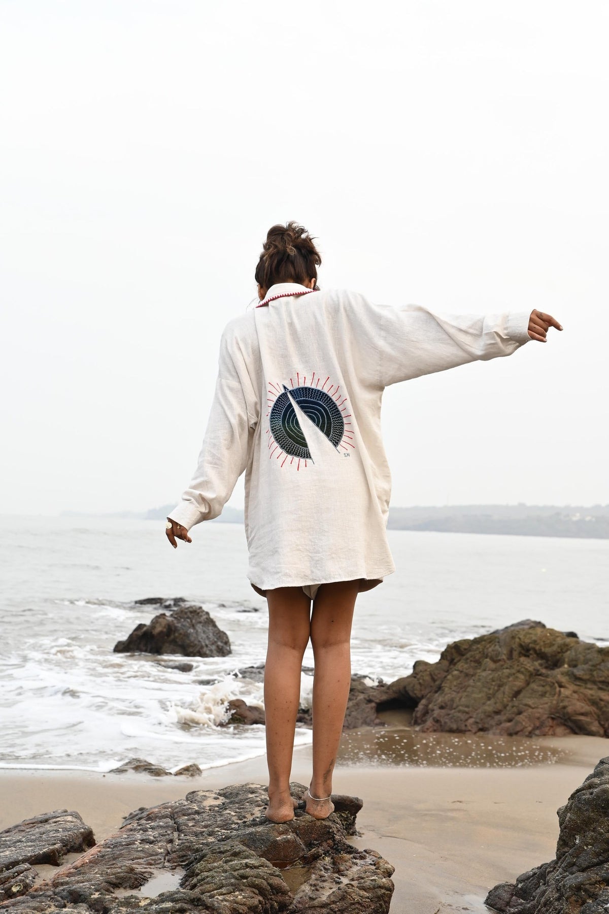 stella ombre patch shirt, image 6