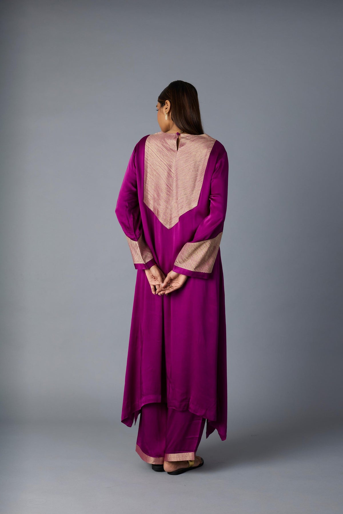 rasna co-ord set in purple, image 6