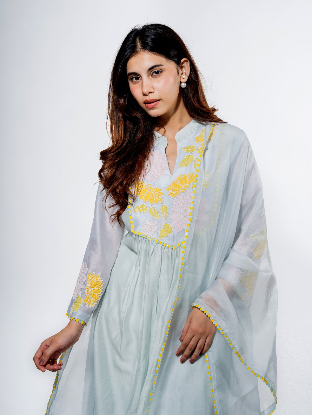 floral whisper kurta set — image 7
