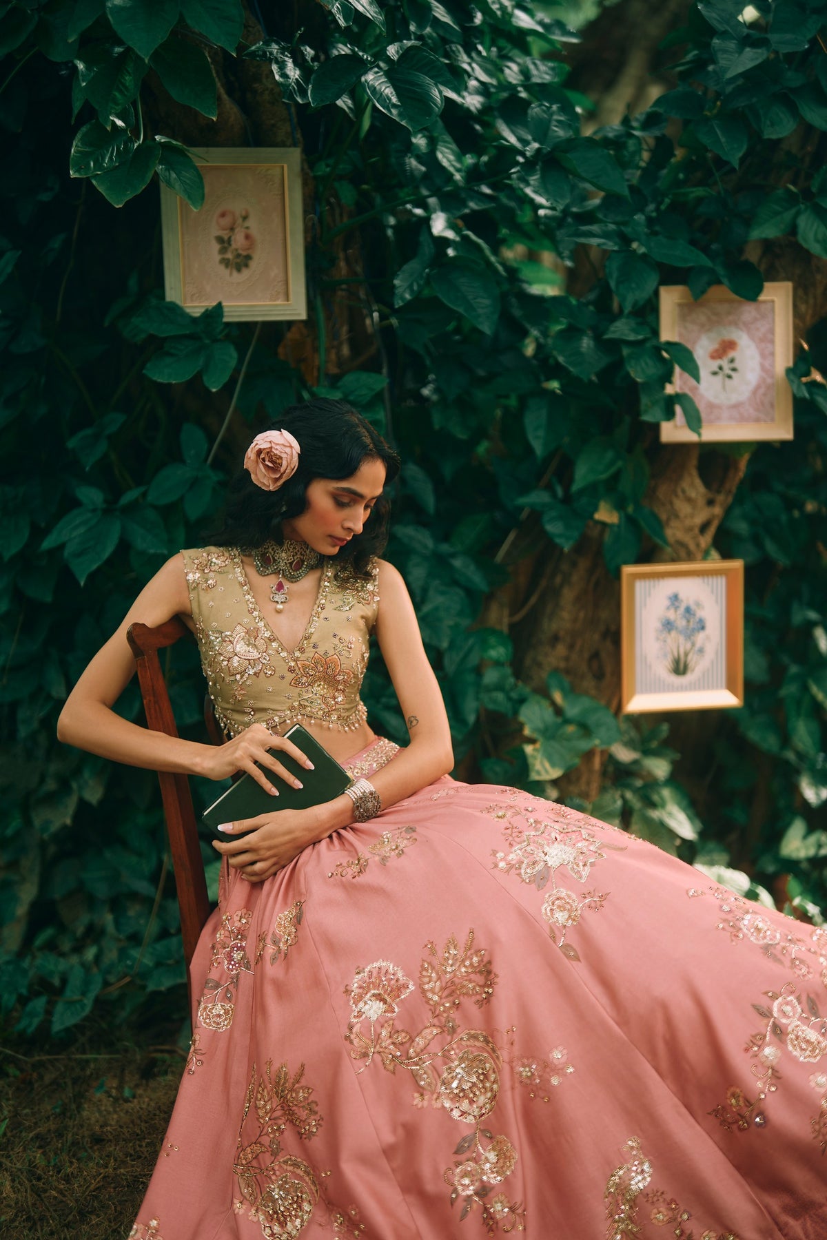 rosewood lehenga set, image 7