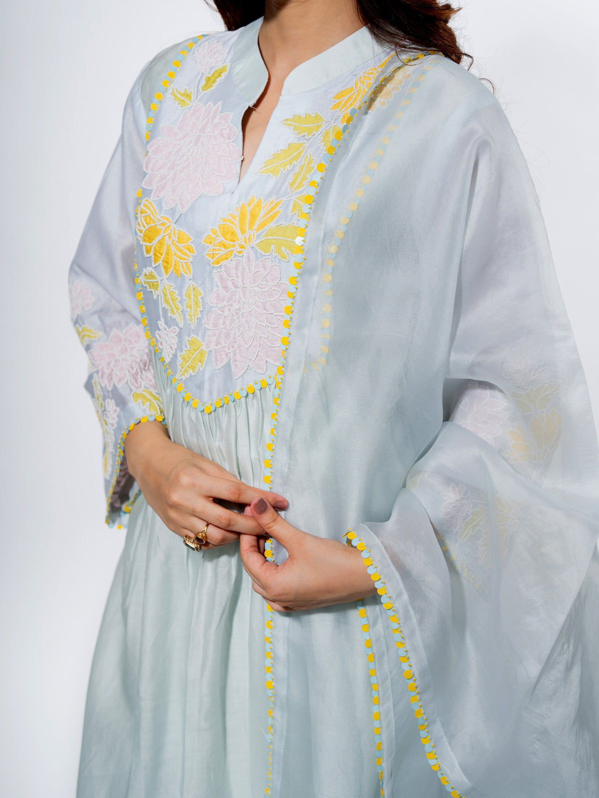 floral whisper kurta set — image 8