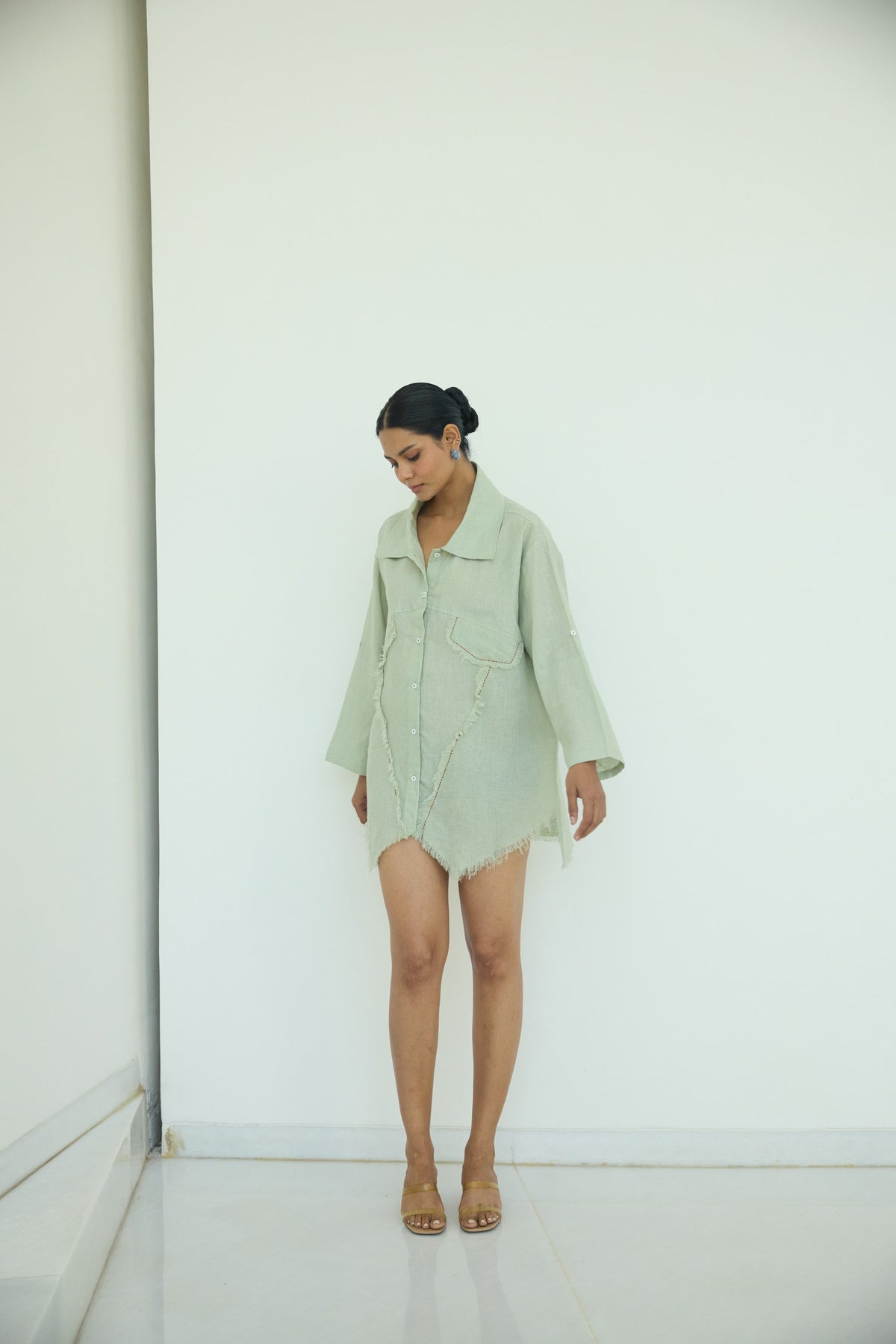 muffu fringe shirt dress, image 11